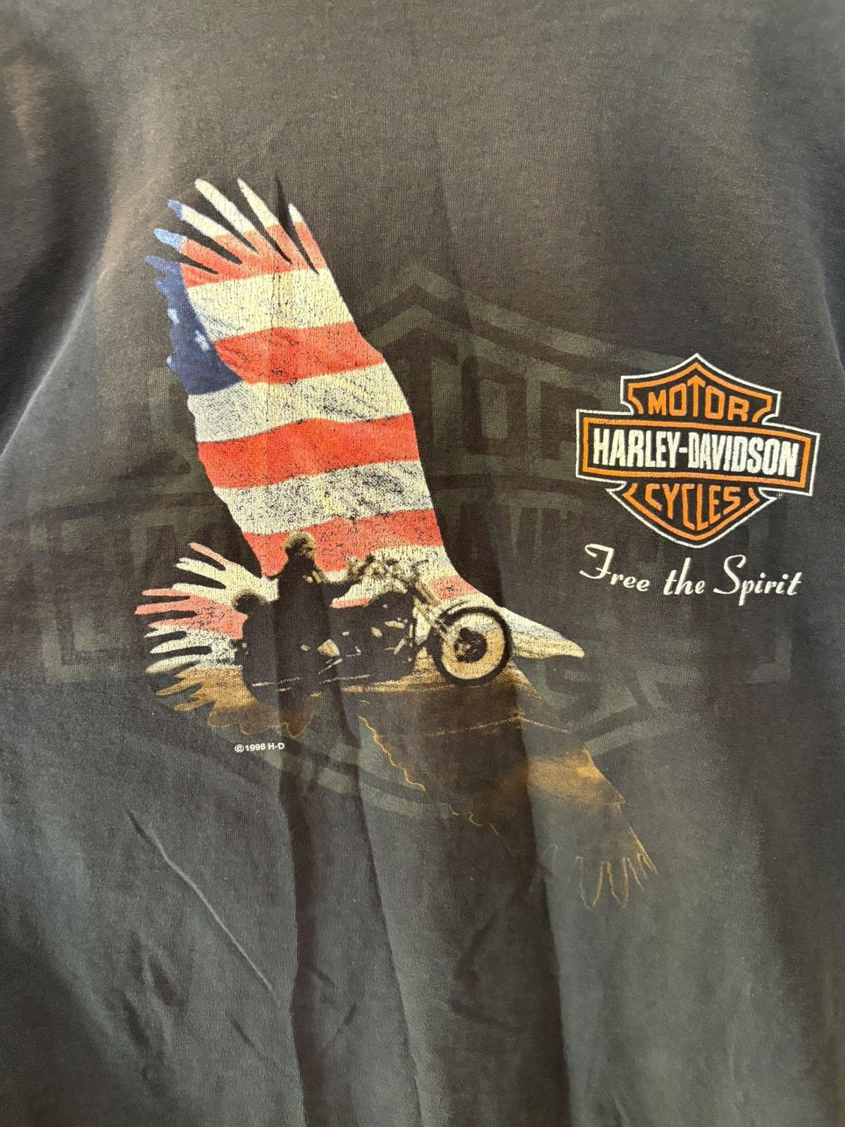 Harley Davidson × Vintage Vintage 1998 London, England Harley Davidson T-Shirt Size US XXL / EU 58 / 5 - 3 Thumbnail