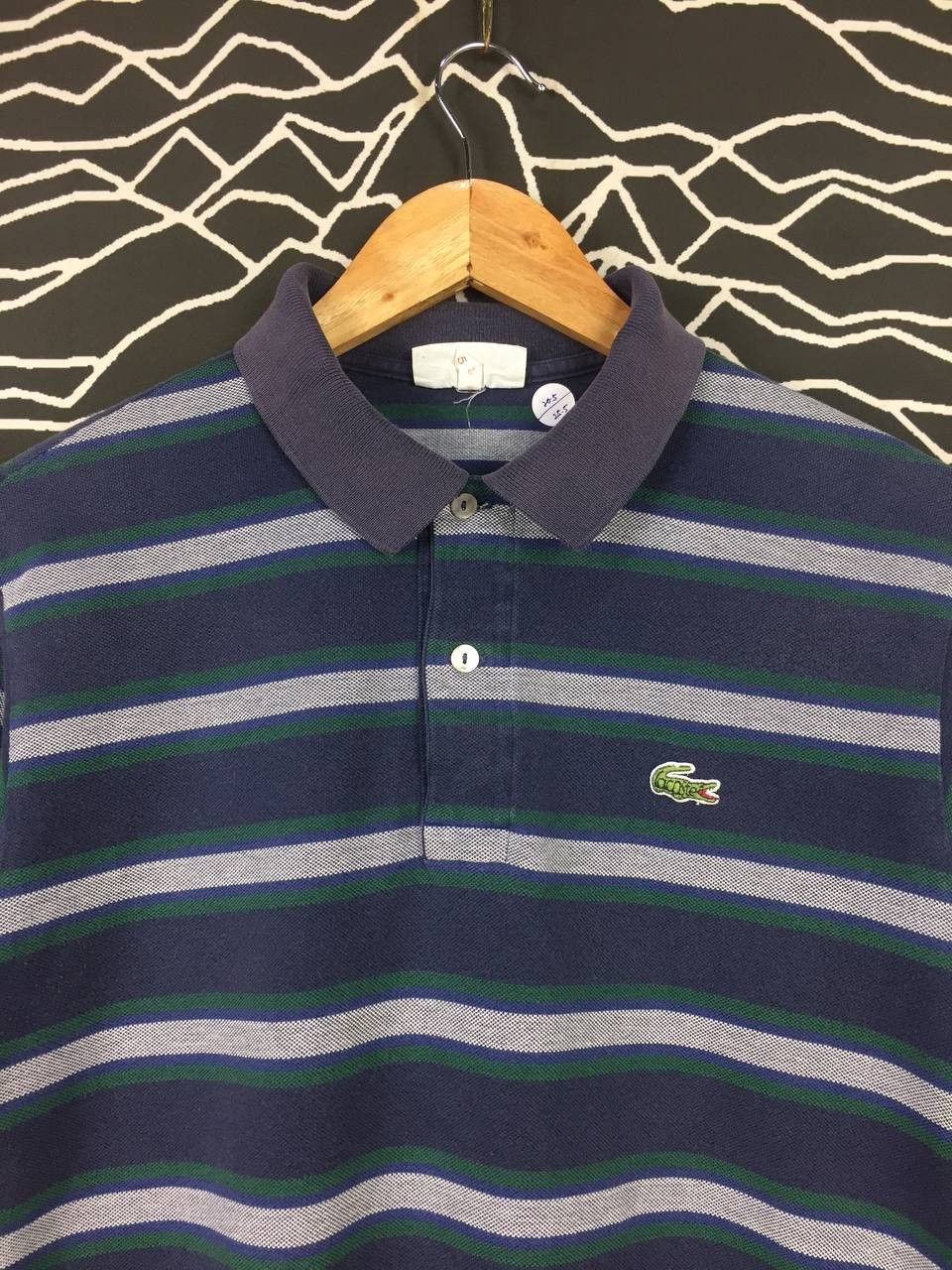 Lacoste Vtg Chemise Lacoste Striped Ringer Polo Tee Size US M / EU 48-50 / 2 - 3 Thumbnail