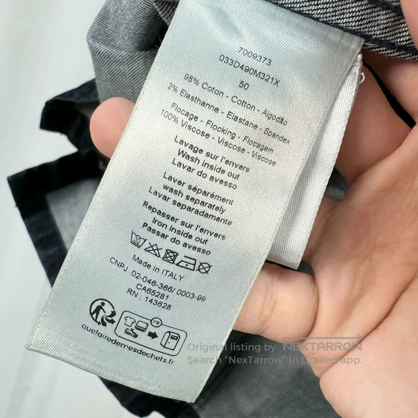 Dior dior denim shirt jacket with logo print. Size US L / EU 52-54 / 3 - 5 Thumbnail