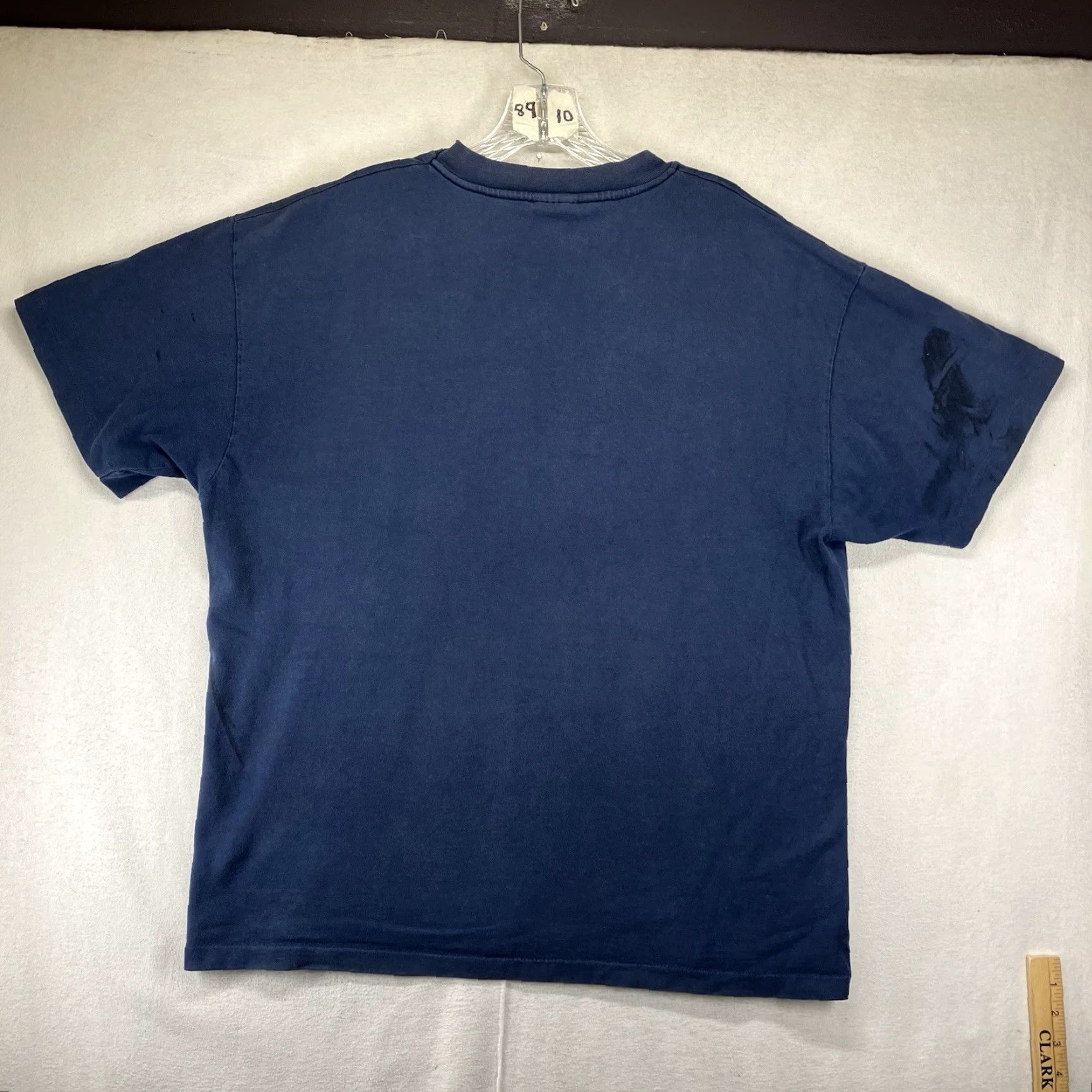 Hanes VINTAGE Hanes Dallas Cowboys T-Shirt Large Blue Faded Grunge 90s Mens Size US L / EU 52-54 / 3 - 2 Thumbnail