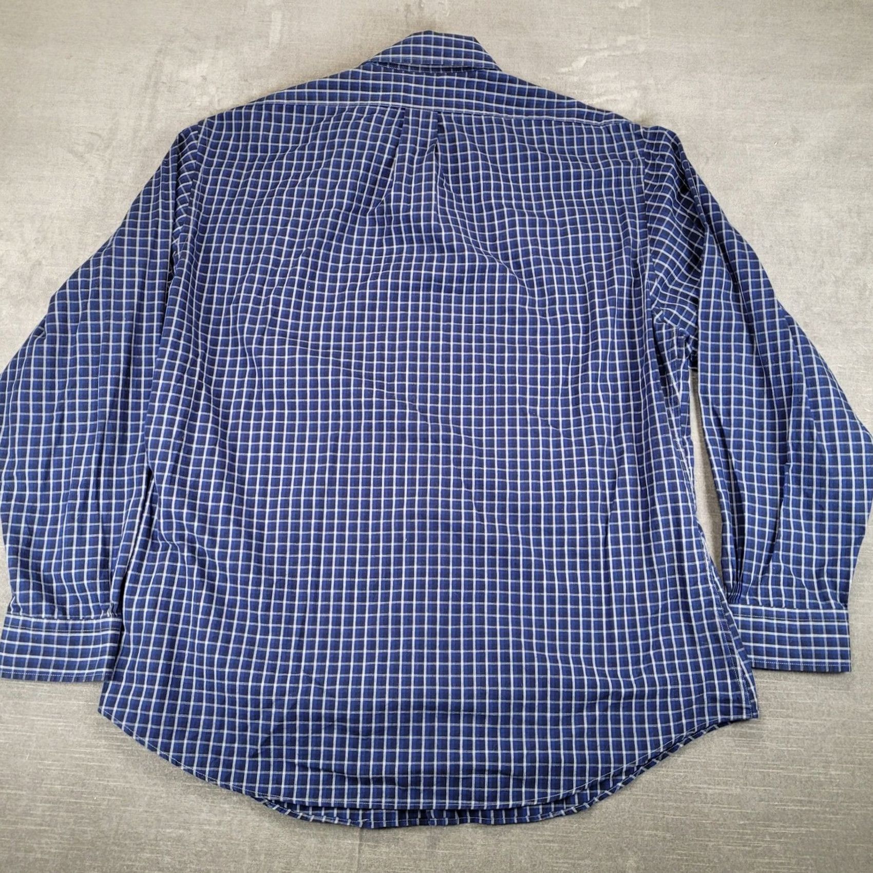 Brooks Brothers Brooks Brothers Regent Fit Mens XL Blue Plaid Cotton Button Down Shirt Size US XL / EU 56 / 4 - 6 Thumbnail