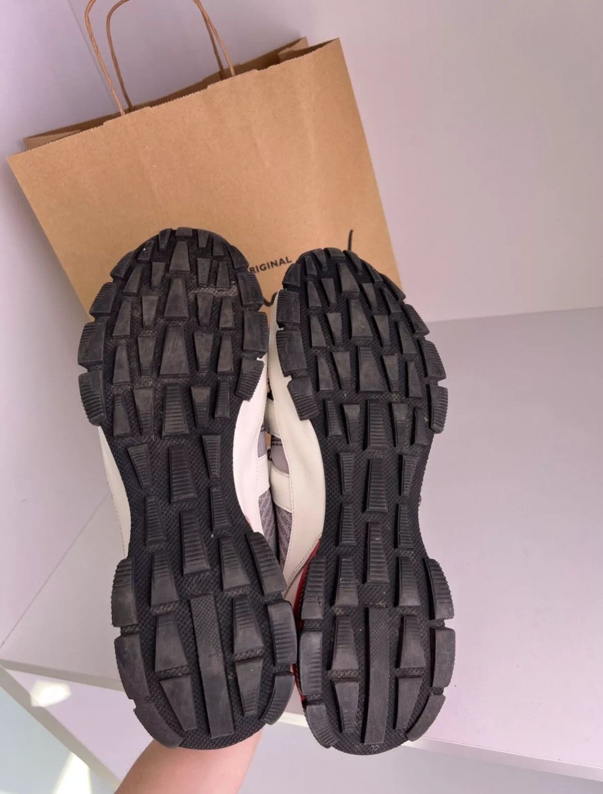 Designer × Prada × Vintage Vintage Prada Cross Section Slip-On Sneakers Size US 8 / EU 41 - 17 Thumbnail