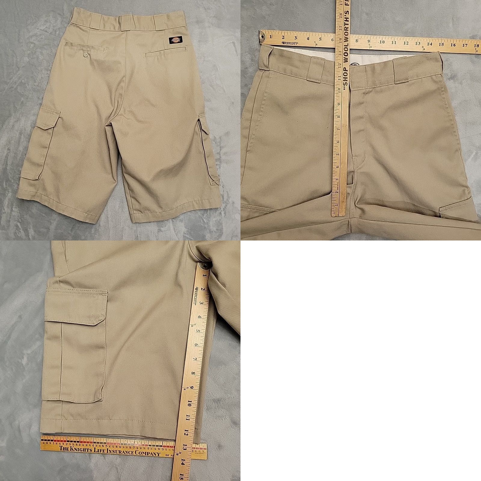 Dickies Dickies Shorts Mens 30x12 Khaki Beige Cargo Flat Front Chino Outdoor Casual Men Regular Size US 30 / EU 46 - 8 Thumbnail
