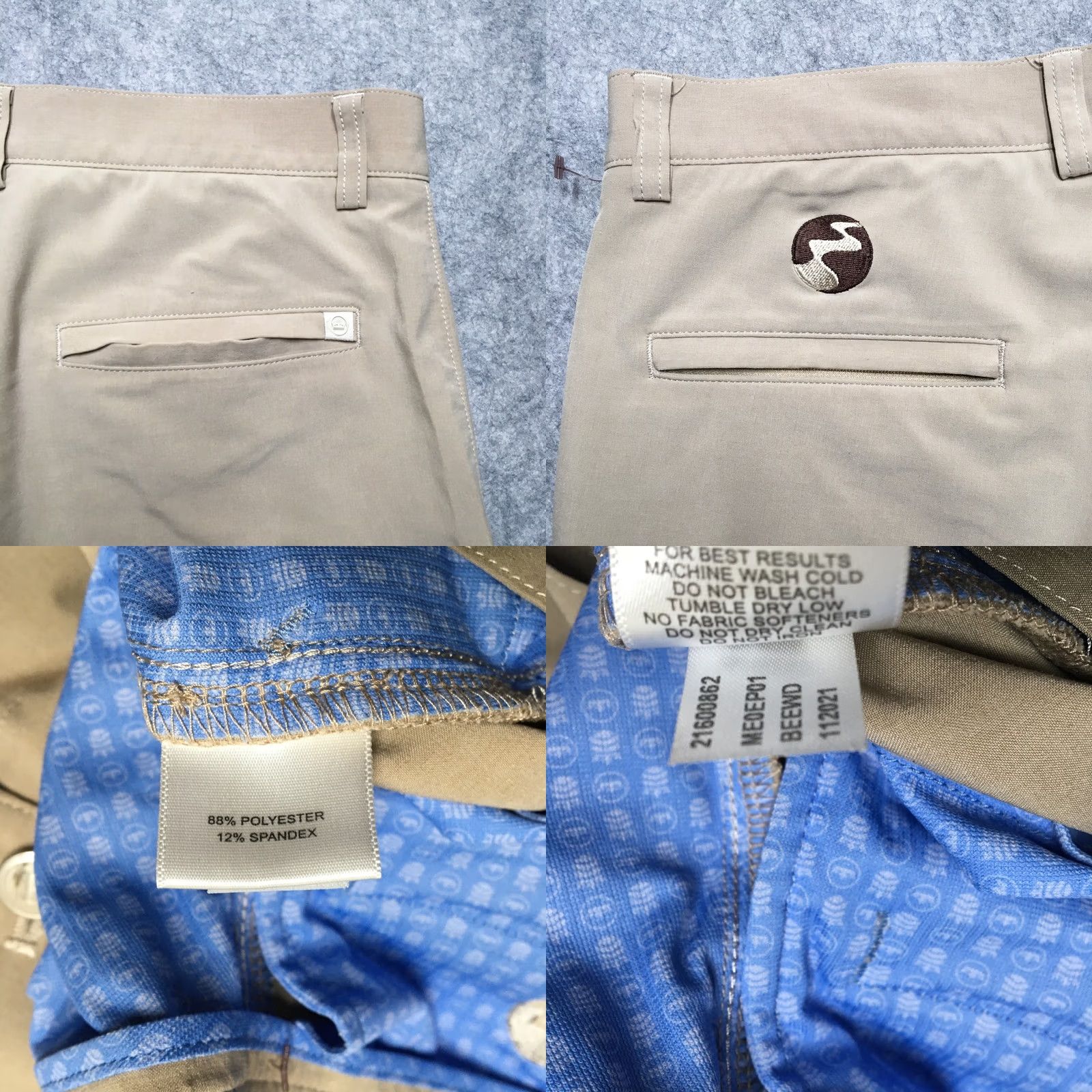 Peter Millar Peter Millar Shackleford Performance Hybrid Shorts Mens 36 Khaki Ultralight Golf Size US 36 / EU 52 - 8 Thumbnail