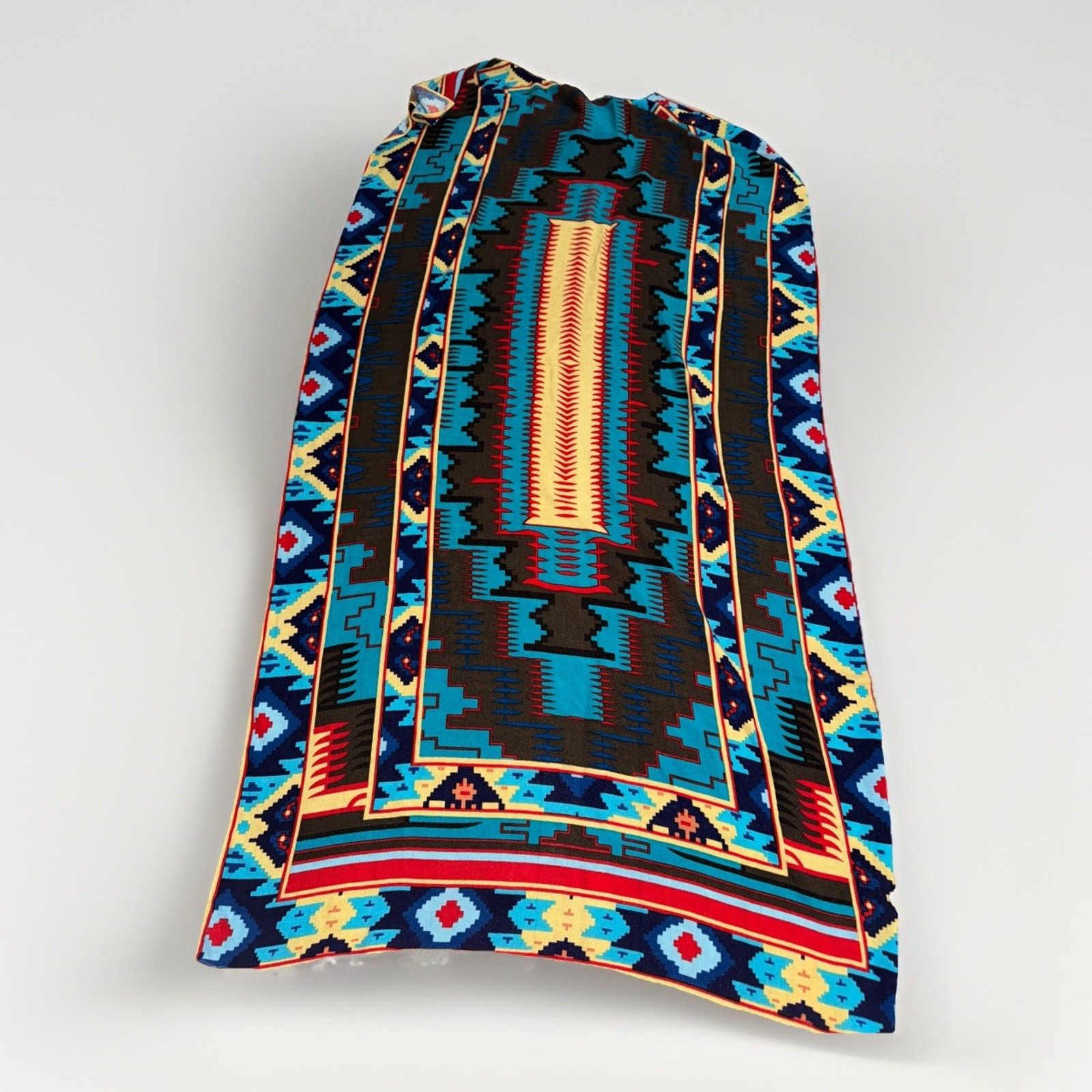 Vintage Southwestern Aztec Print Throw Shawl Blanket Scarf Western Size ONE SIZE - 1 Thumbnail