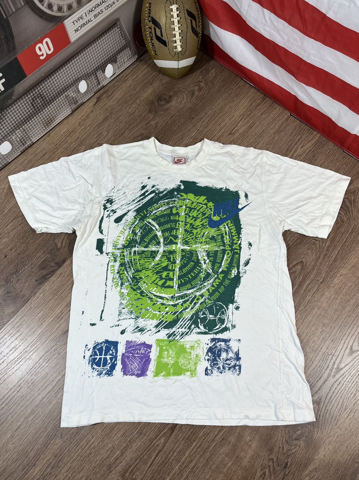 Nike Nike Vintage T Shirts 90s Big Logo Size US XL / EU 56 / 4 - 1 Thumbnail