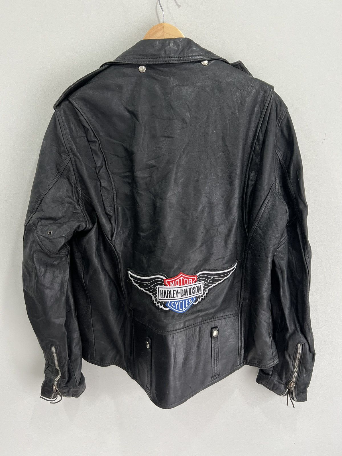 Harley Davidson Vintage Harley Davidson Leather jacket biker motorcycle46 Size US L / EU 52-54 / 3 - 2 Thumbnail