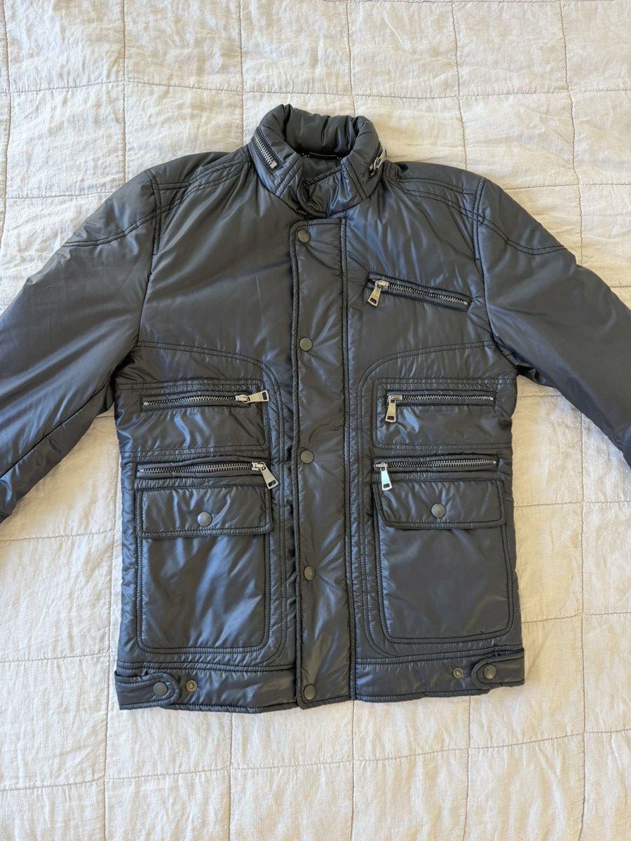 Dolce & Gabbana LN Dolce & Gabbana Puffer Zipper Moto Jacket w Zip-Away Hood Size US M / EU 48-50 / 2 - 1 Thumbnail
