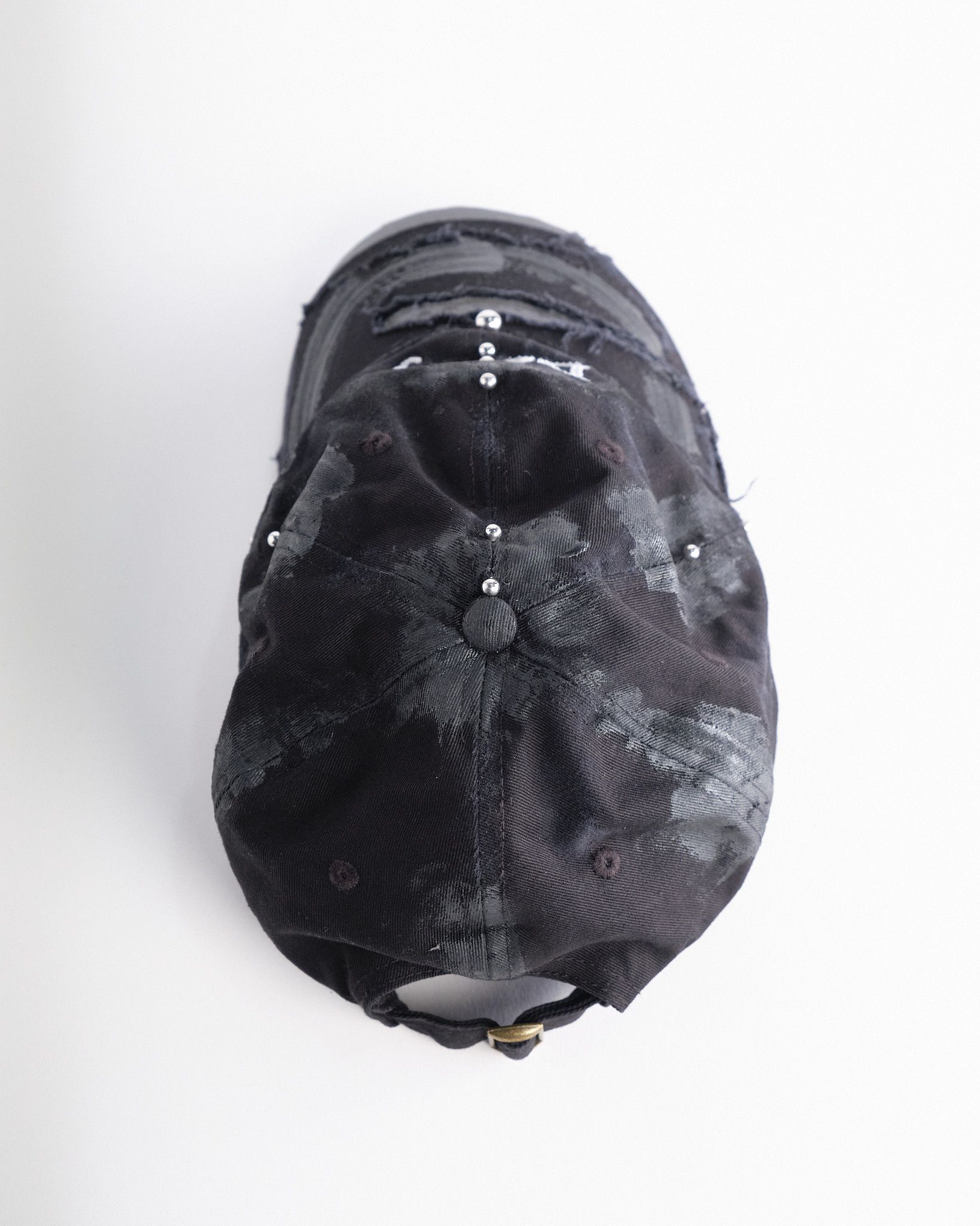 Other ASTROBOI* 'Daddy' Black Distressed Pierced Hat Size ONE SIZE - 4 Thumbnail