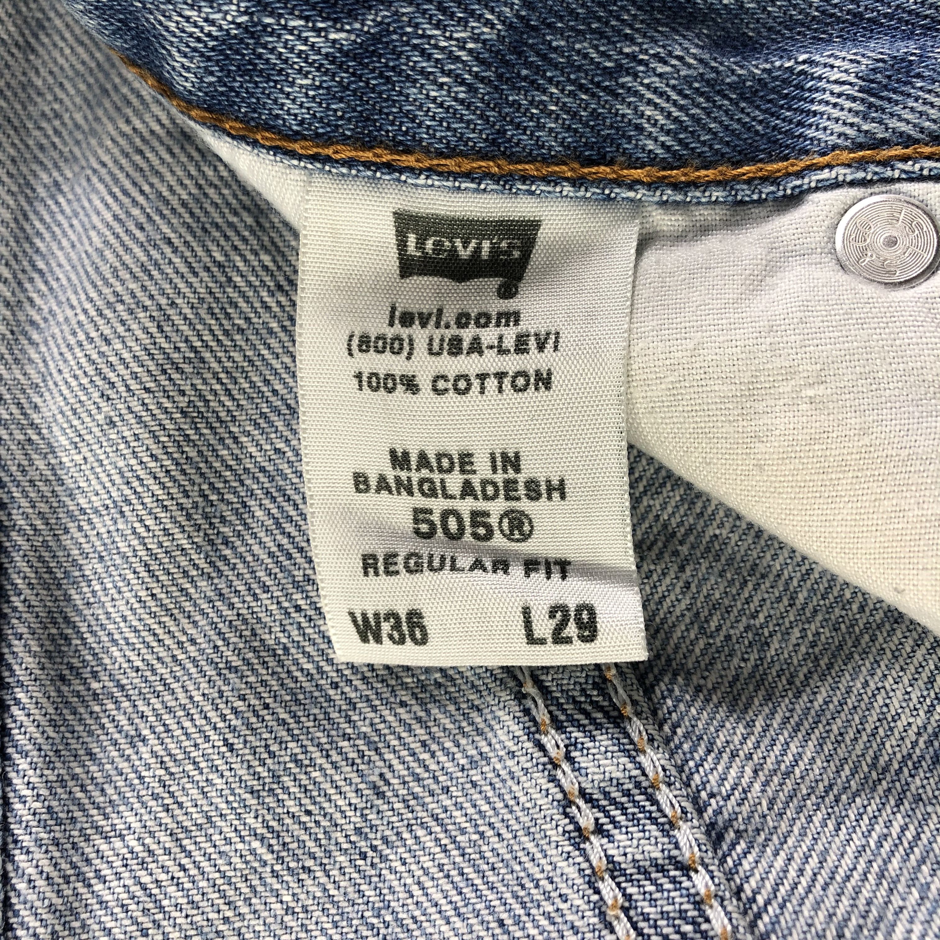 Levi's Vintage Light Wash Levis 505 Jeans-J3474 Size US 38 / EU 54 - 9 Thumbnail