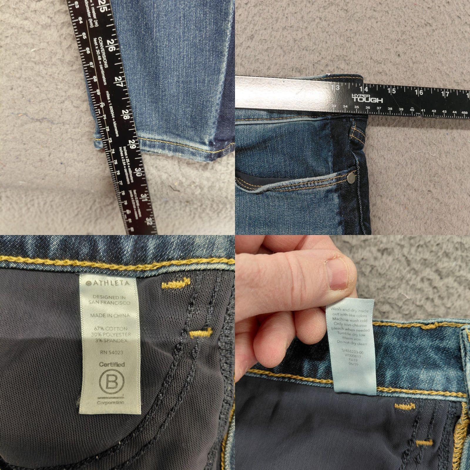 Athleta VINTAGE? No. Just the given: Athleta Jeans Women Size 6 Blue Sculptek Skinny Denim 5 Pocket Great Condition Size 28" / US 6 / IT 42 - 8 Thumbnail