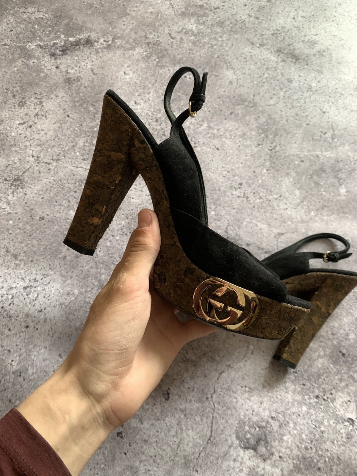 Gucci 🔥GUCCI BY TOM FORM PLATFORM HEELS Size US 8.5 / IT 38.5 - 14 Thumbnail