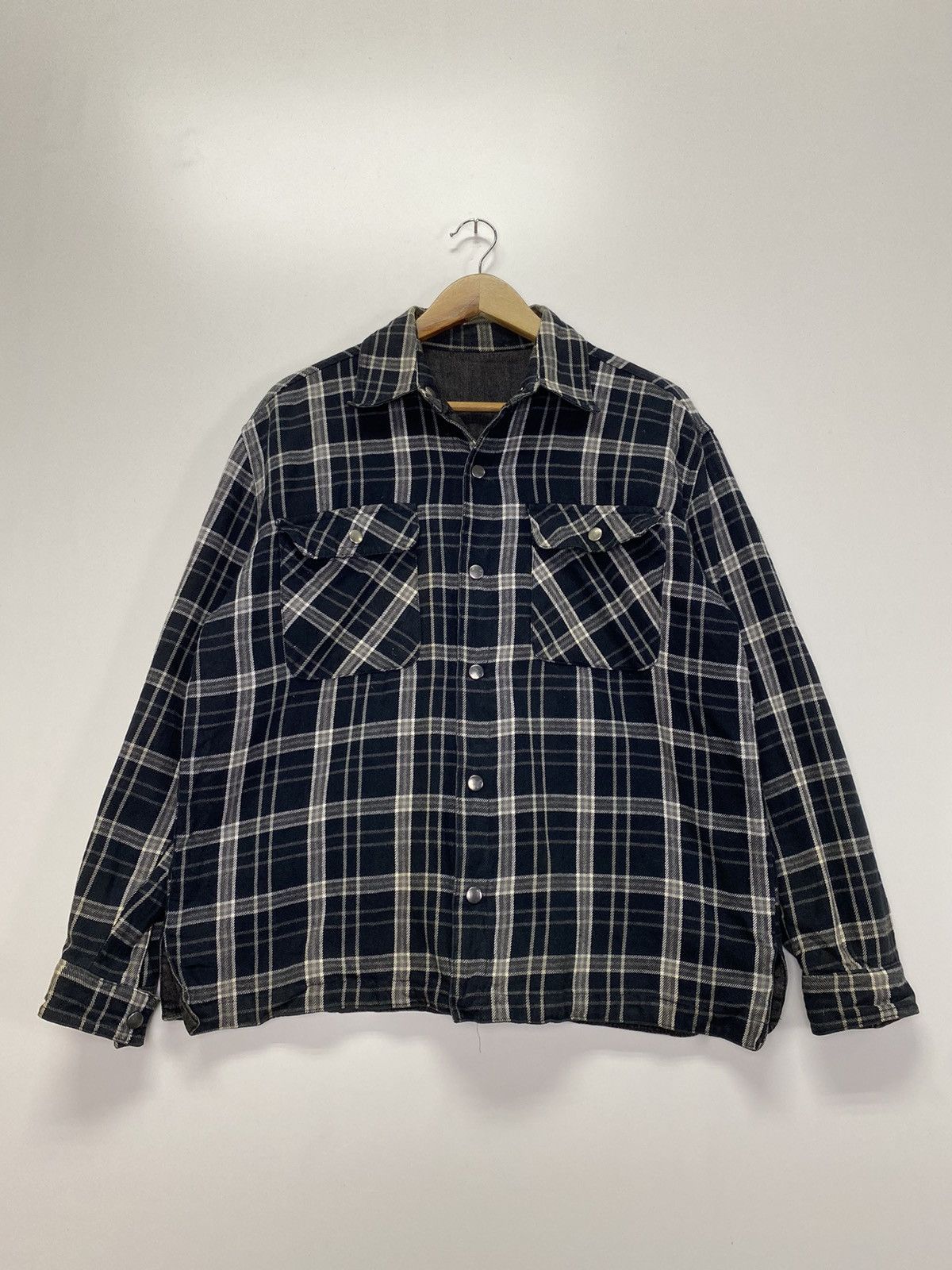 Flannel × Japanese Brand Vintage Reversible Flannel Jacket Size US L / EU 52-54 / 3 - 1 Thumbnail