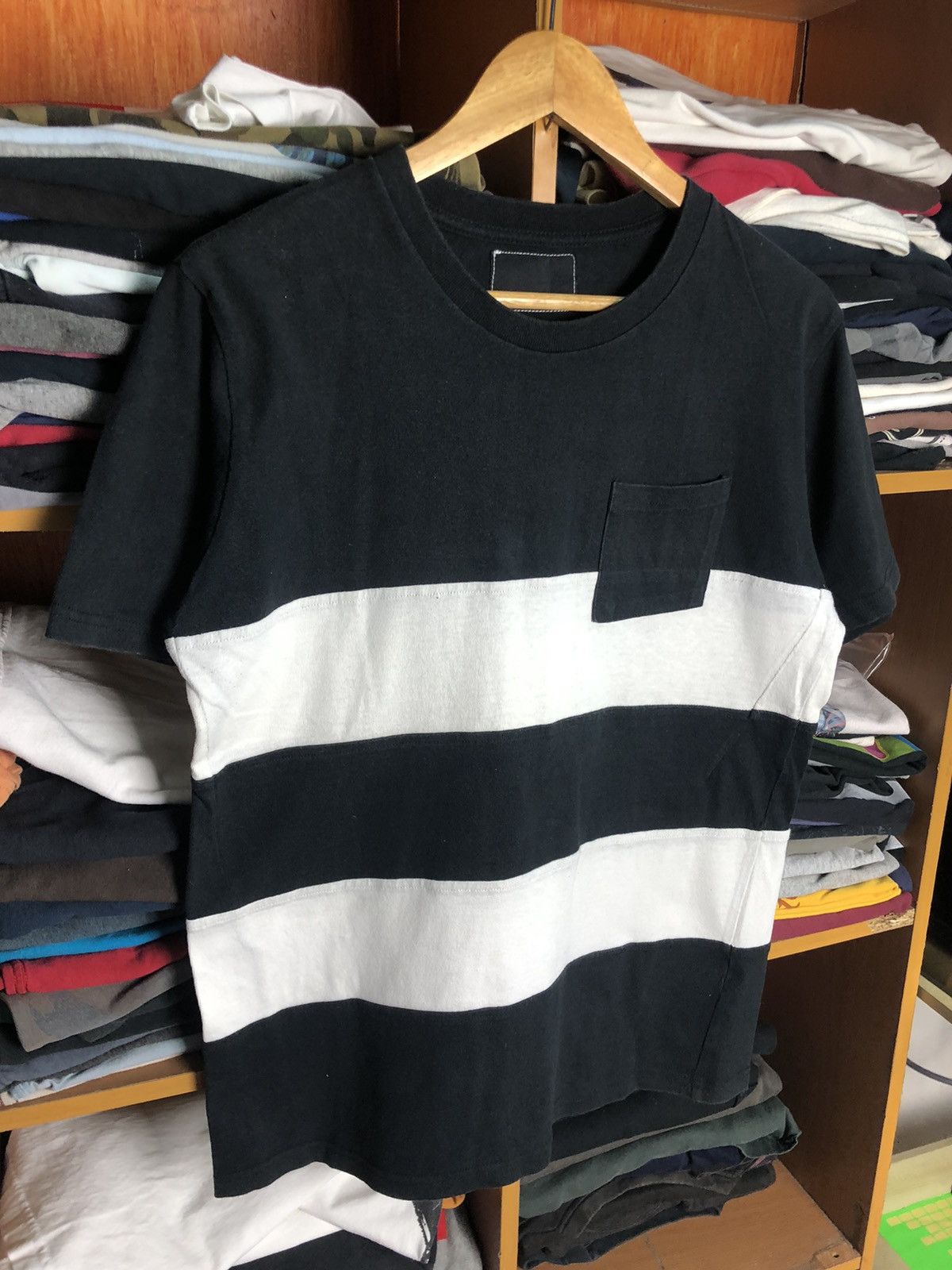 Number (N)ine Number (N)ine Pocket Stripe Tshirt Size US M / EU 48-50 / 2 - 3 Thumbnail