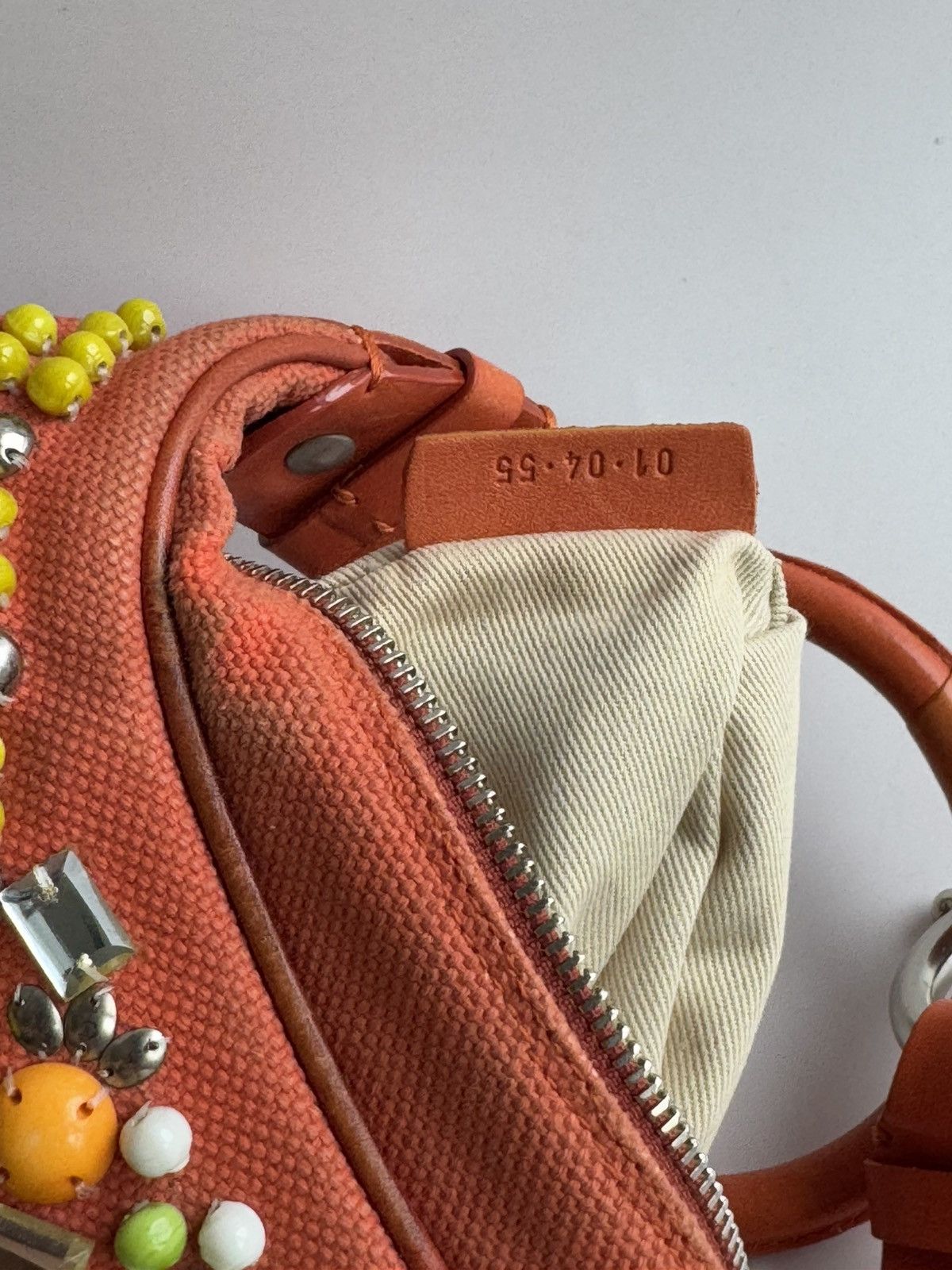 Chloe Vintage beaded Chloe Bracelet bag by Phoebe Philo orange Size ONE SIZE - 7 Thumbnail