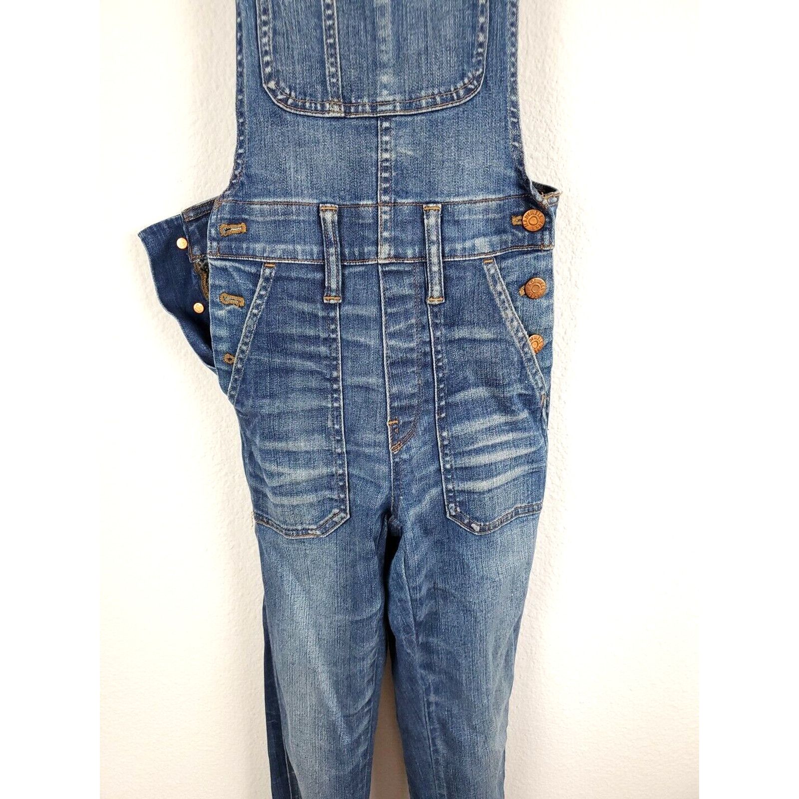 Madewell Madewell Coveralls Women XXS Denim Blue Style F0077 Jumpsuit Size 26" / US 2 / IT 38 - 4 Thumbnail
