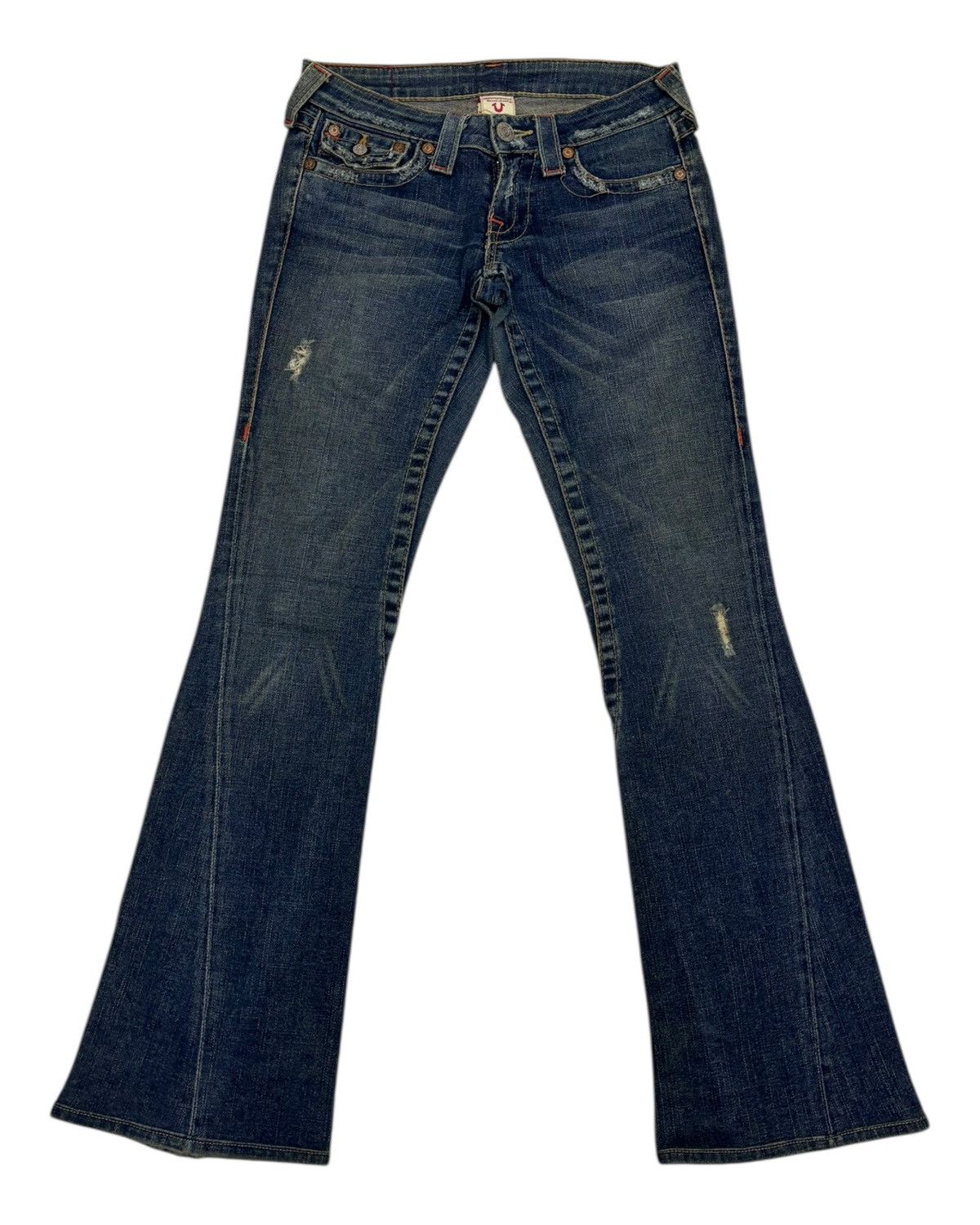 Japanese Brand × True Religion Flare Jeans True Religion Joey Bootcut Distressed Denim Jean Size 28" / US 6 / IT 42 - 7 Thumbnail
