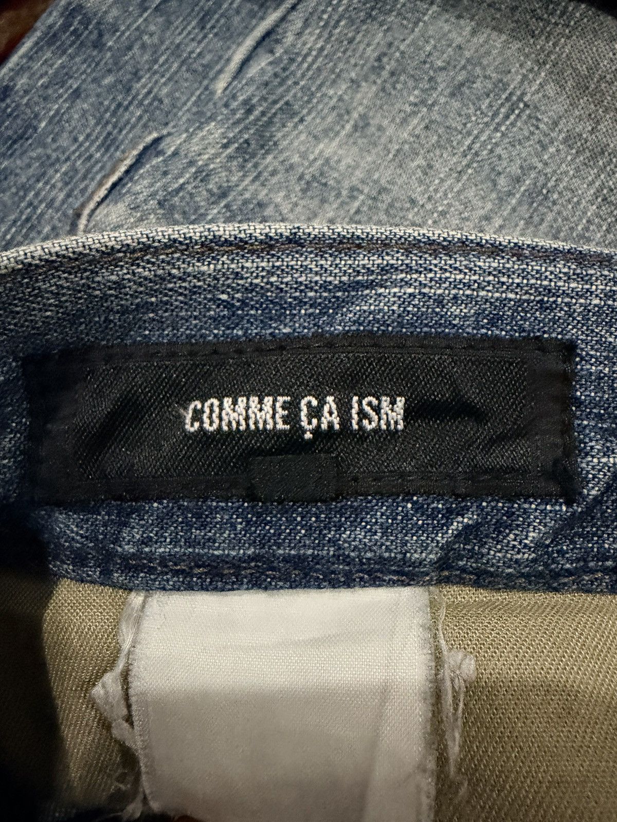 Japanese Brand 🔥FLARE🔥Vintage Comme Ca Ism Bootcut Flare Distressed Jeans Size US 33 - 3 Thumbnail