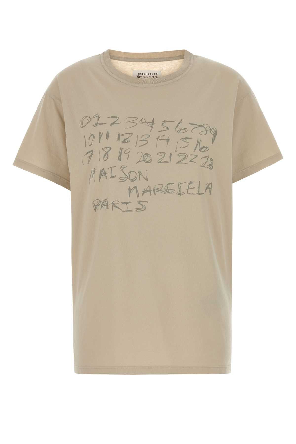 Maison Margiela Beige Cotton Oversize T-Shirt Size L / US 10 / IT 46 - 1 Thumbnail