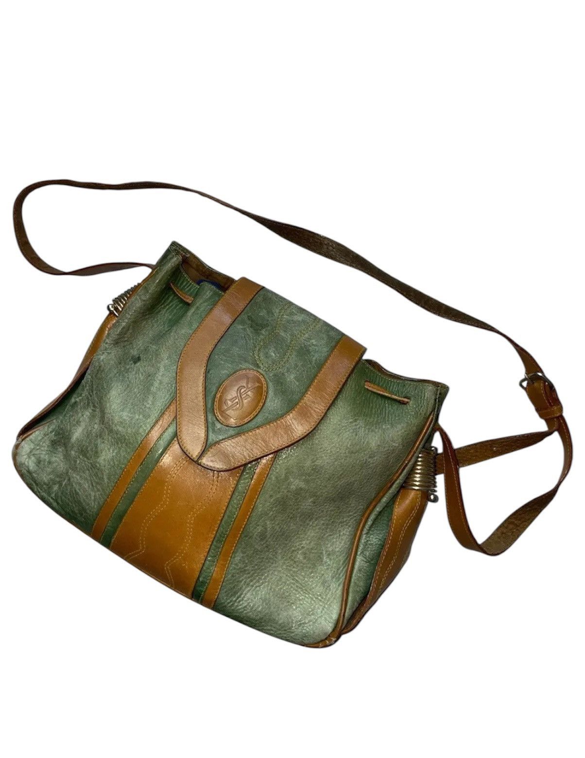 Yves Saint Laurent Vintage Yves Saint Laurent bag 80s green crossbody rare Size ONE SIZE - 1 Thumbnail