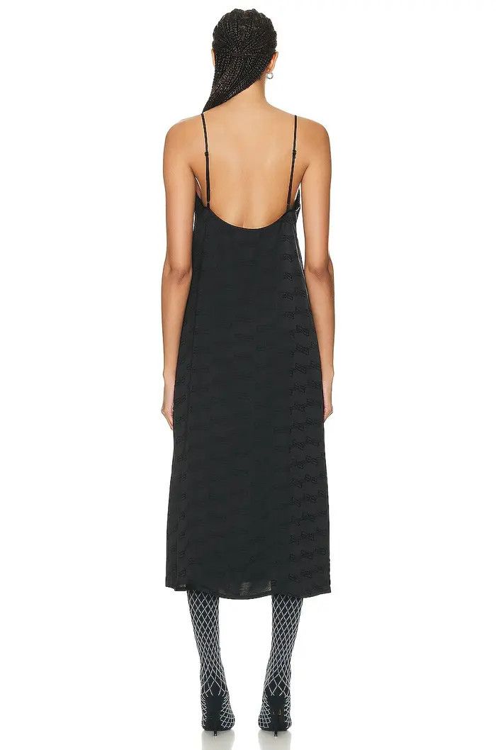 Balenciaga o1s1wg110126 BB Monogram Pyjama Dress in Black Size L / US 10 / IT 46 - 3 Thumbnail