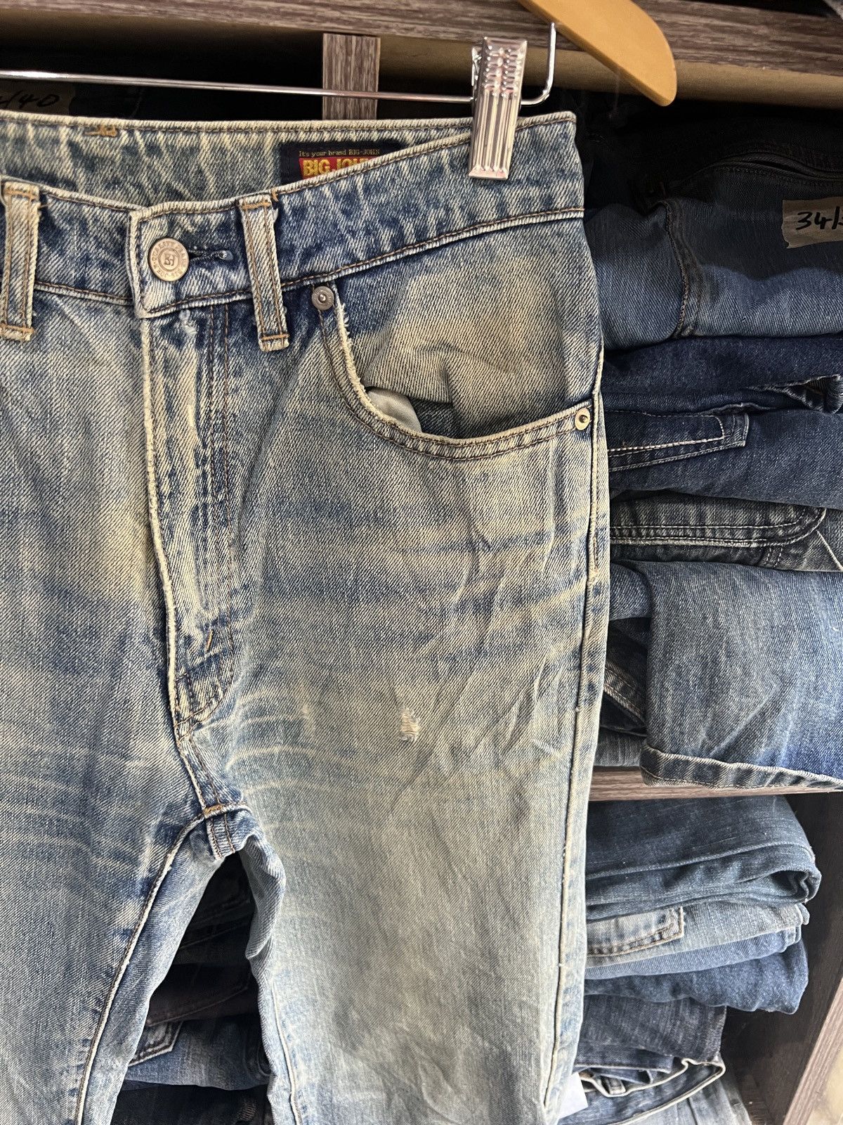 Big John 🔥Vintage Big John Distressed Denim Size US 28 / EU 44 - 5 Thumbnail