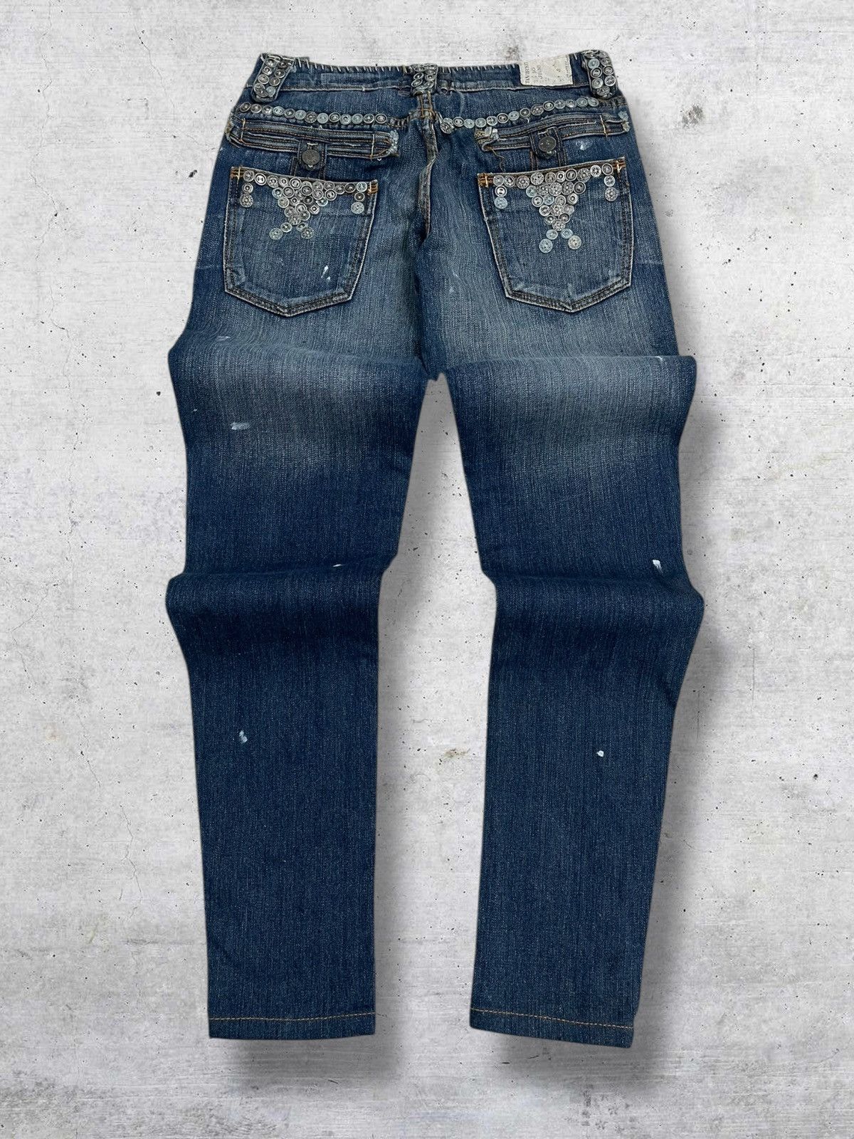 Taverniti VINTAGE TAVERNITI DESIGNER 90S RARE STITCH METAL KUNO DENIM Size US 28 / EU 44 - 10 Thumbnail