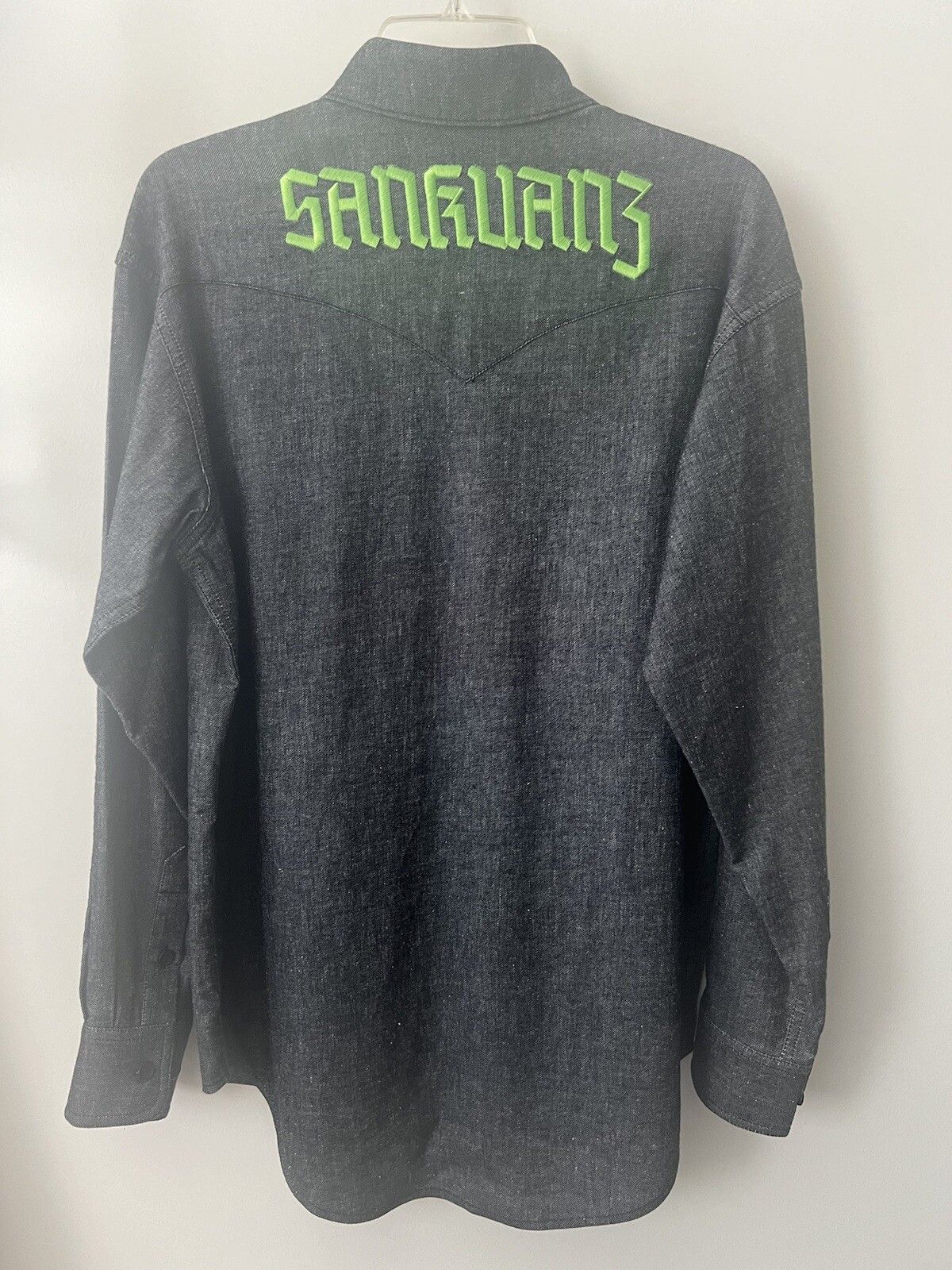 Sankuanz Dark Gray Logo Long Sleeve Button Up Shirt Size US S / EU 44-46 / 1 - 2 Thumbnail