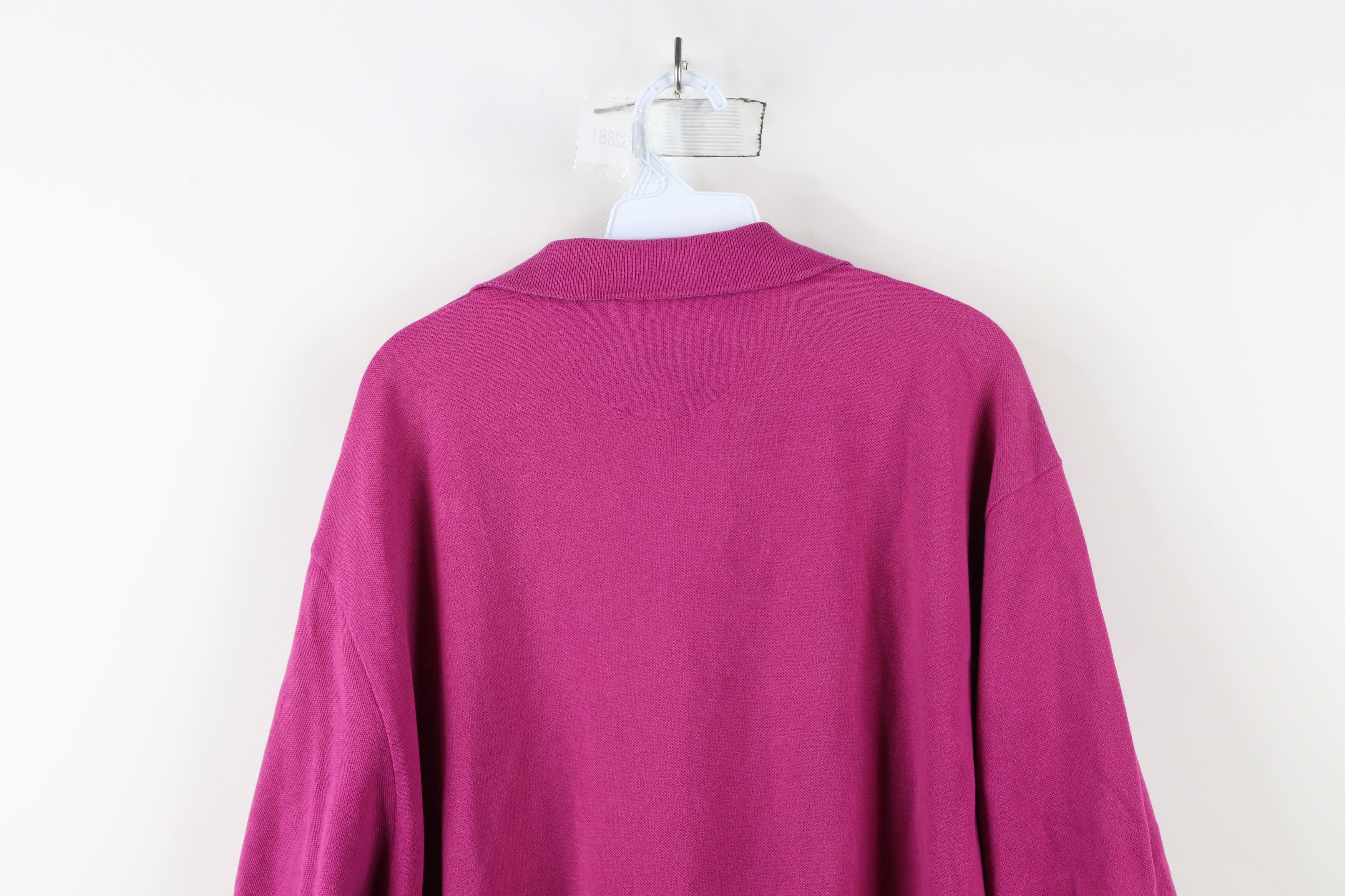 Ralph Lauren × Vintage Vintage 90s Chaps Ralph Lauren Crest Polo Shirt Pink USA Size US XL / EU 56 / 4 - 13 Thumbnail
