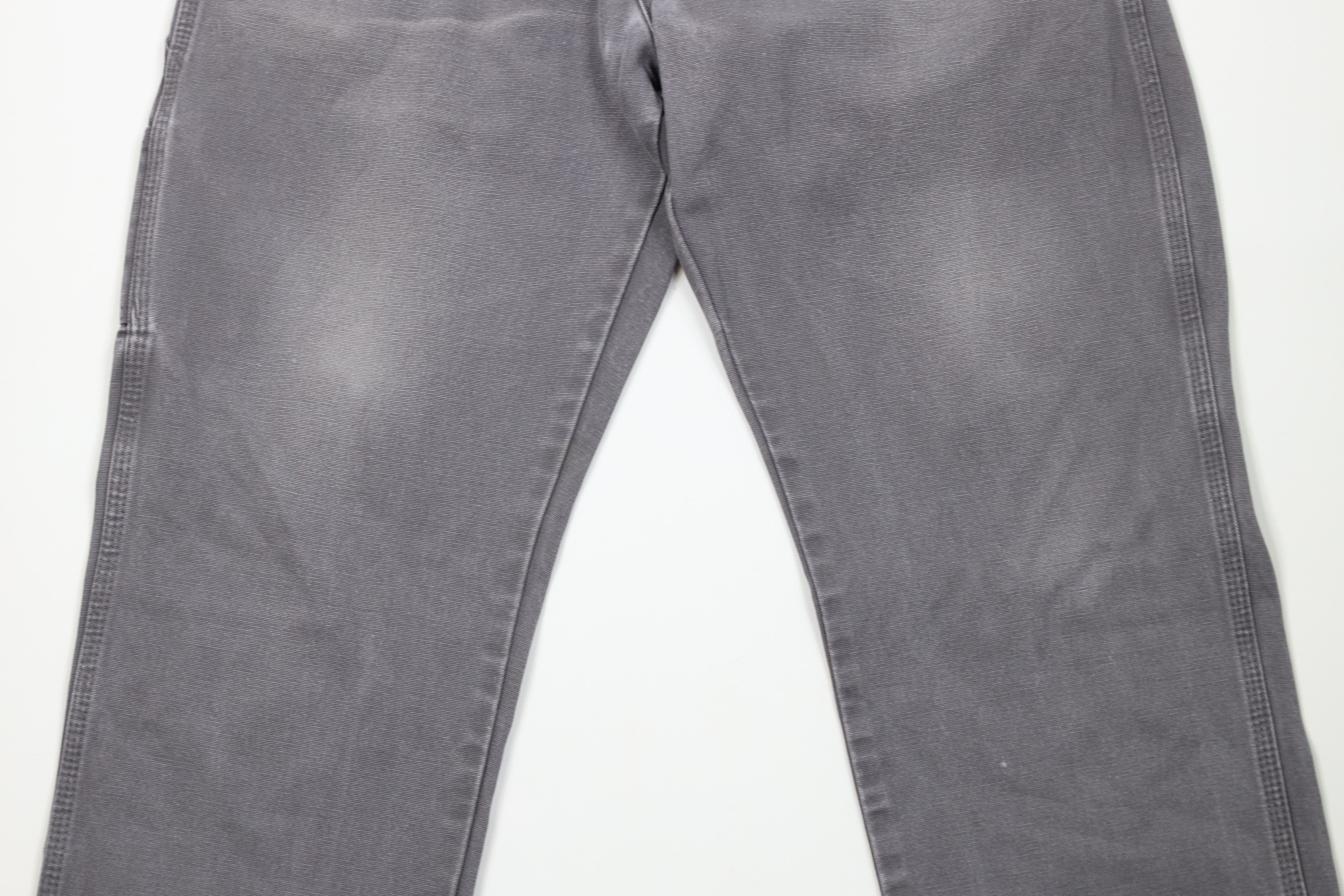 Dickies Vintage Dickies Canvas Wide Leg Dungaree Pants Gray Cotton Size US 36 / EU 52 - 3 Thumbnail