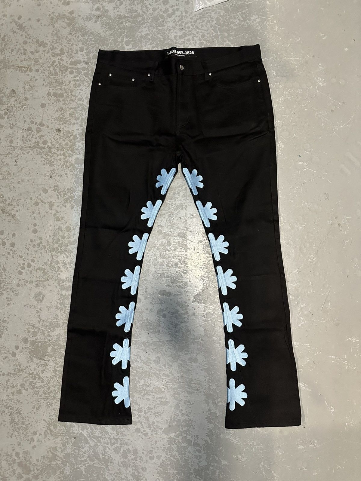 LOSTSHDWS Lost Shdws black/blue denim jeans Size US 40 / EU 56 - 1 Thumbnail