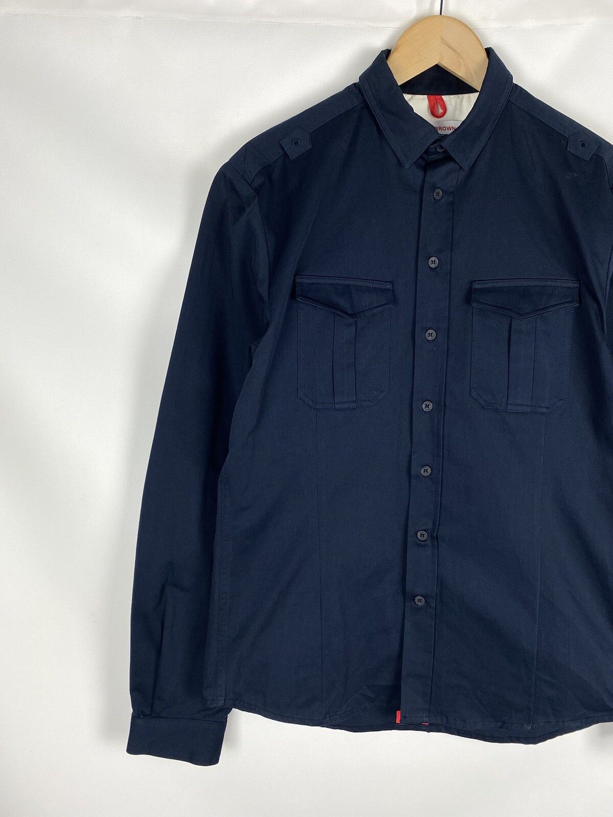 Orlebar Brown Orlebar Brown Men’s Long Sleeve Overshirt Jacket L Navy Blue Size US L / EU 52-54 / 3 - 2 Thumbnail