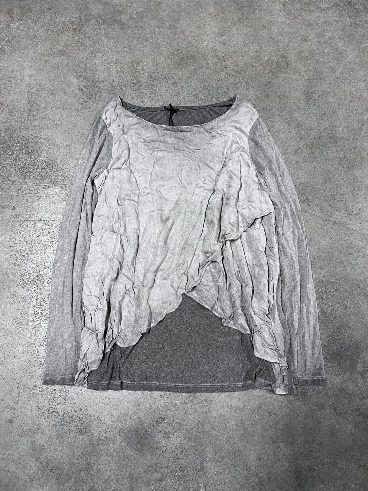 Other Deconstructed Faded Japanese Style Longsleeve Blouse Size S / US 4 / IT 40 - 1 Thumbnail