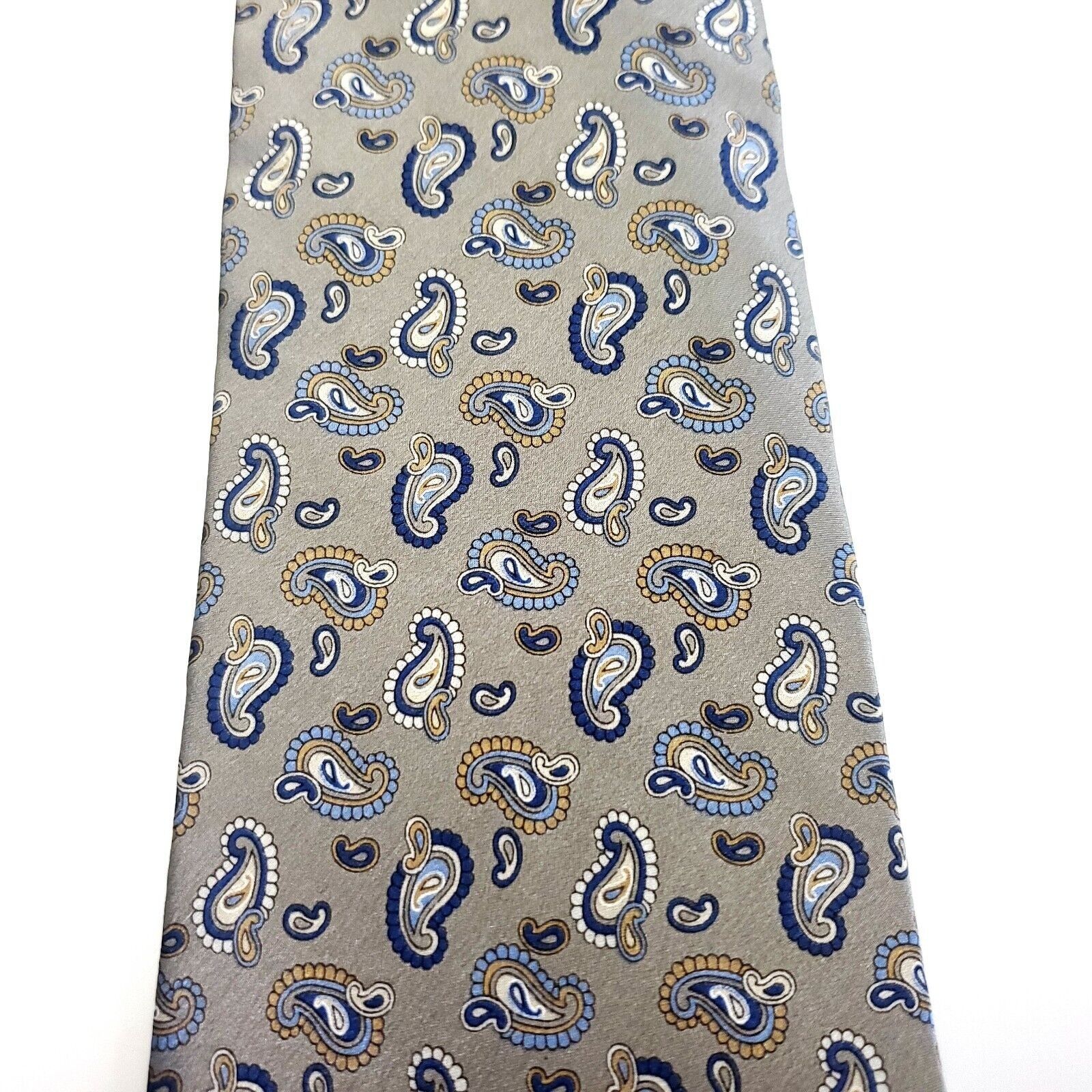 Joseph & Feiss Joseph & Feiss Beige Silk Tie Woven Paisley Short Size ONE SIZE - 2 Thumbnail