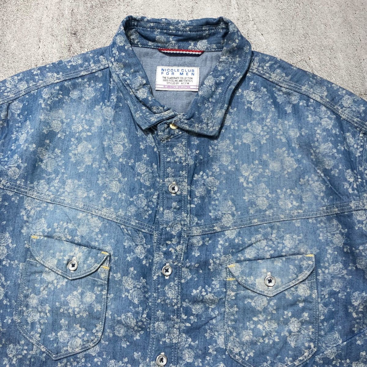 Nicole Club 2000s Nicole Club For Men Floral Motif Button Up Shirt Size US L / EU 52-54 / 3 - 6 Thumbnail