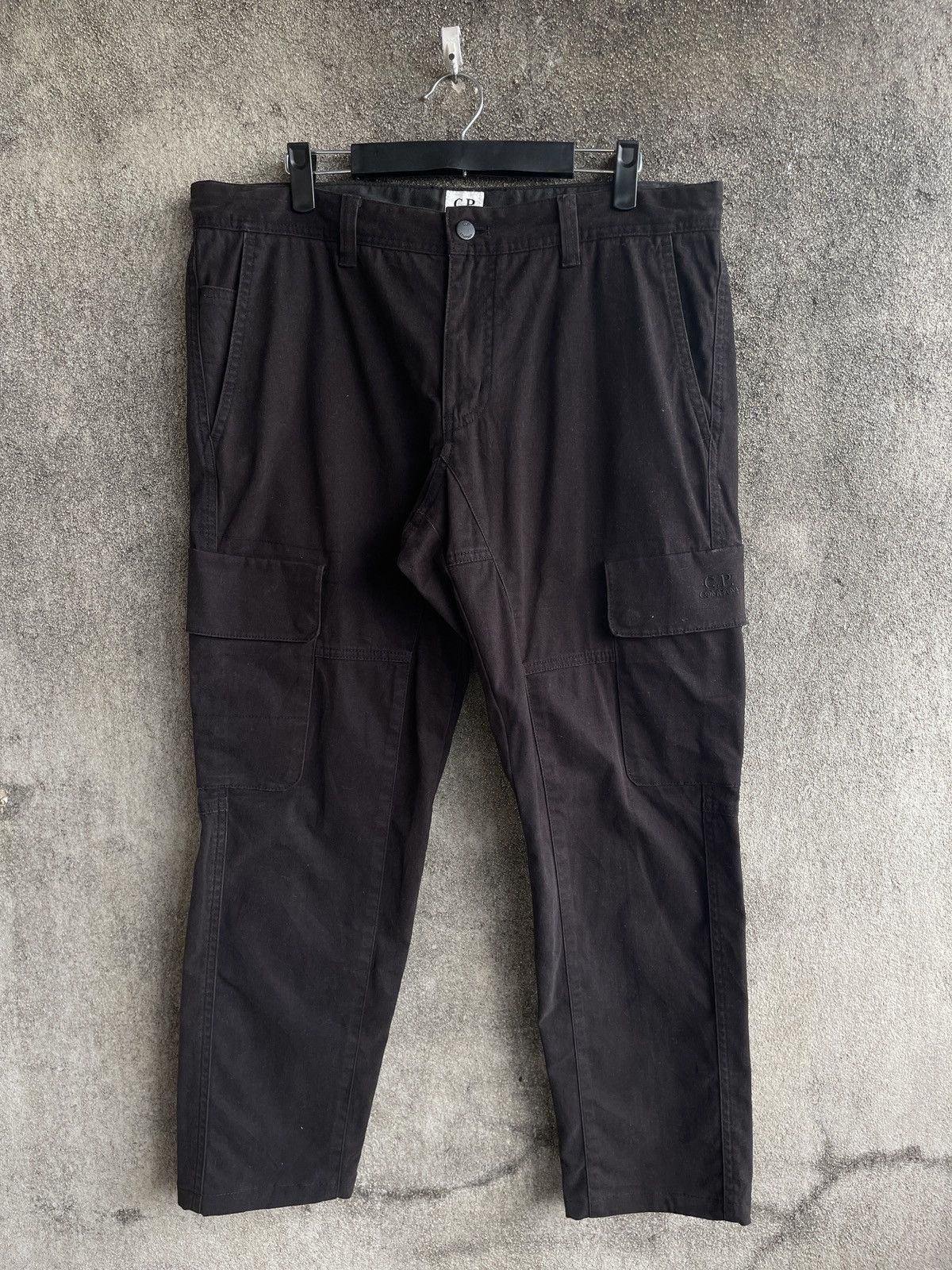 image of C P Company x Massimo Osti Vintagecp Companyblack Cargo Pants, Men's (Size 36)