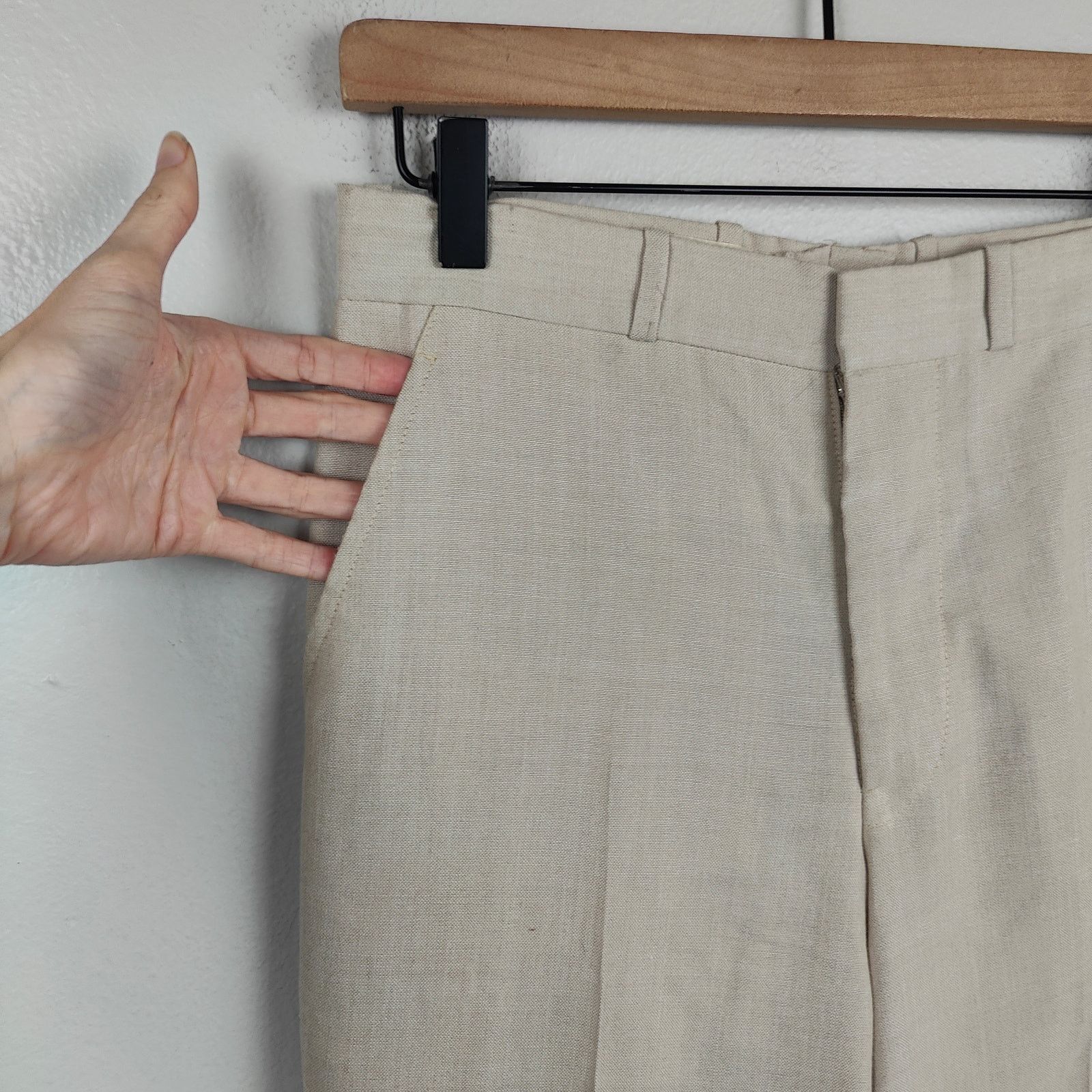 Dior Vintage Dior Trouser Pants Womens Small Cream 80s Retro Size 27" / US 4 / IT 40 - 3 Thumbnail