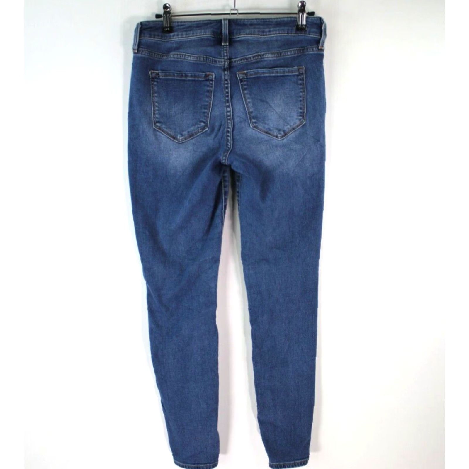 Old Navy Old Navy Rockstar Jeans Super Skinny Distressed Blue Denim Size 4 28X28 Womens Size 27" / US 4 / IT 40 - 2 Thumbnail