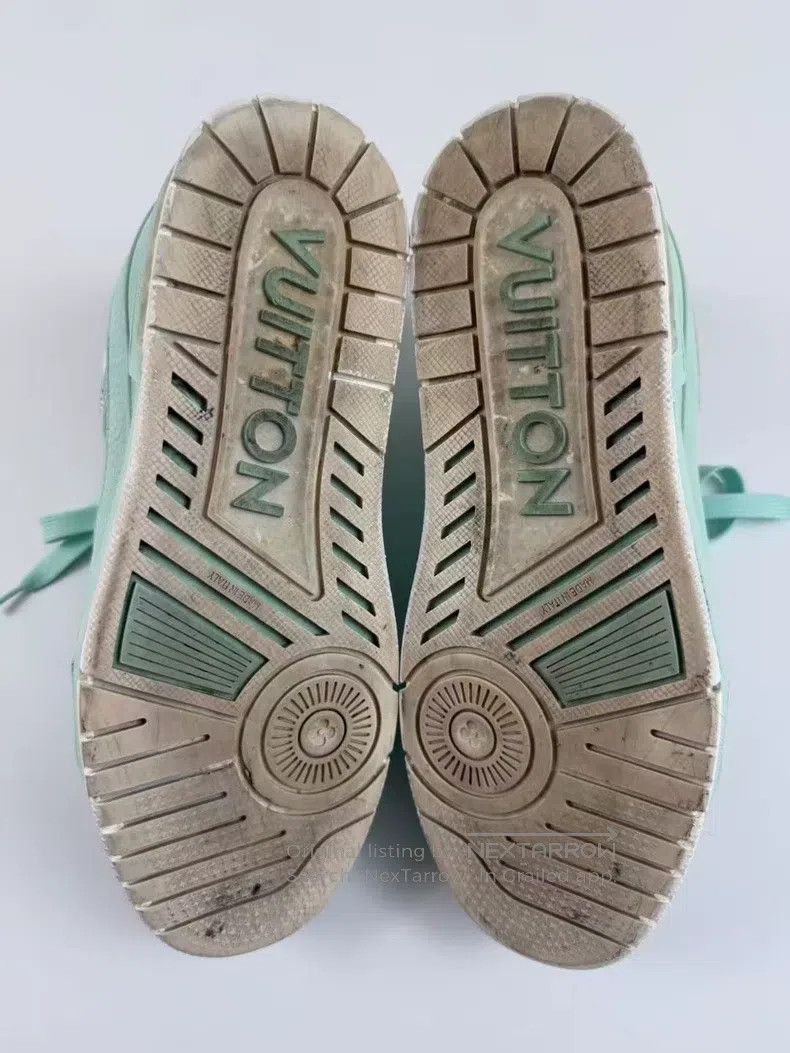 Louis Vuitton Louis Vuitton Trainer macaron mint green board shoes Size US 6.5 / EU 39-40 - 6 Thumbnail