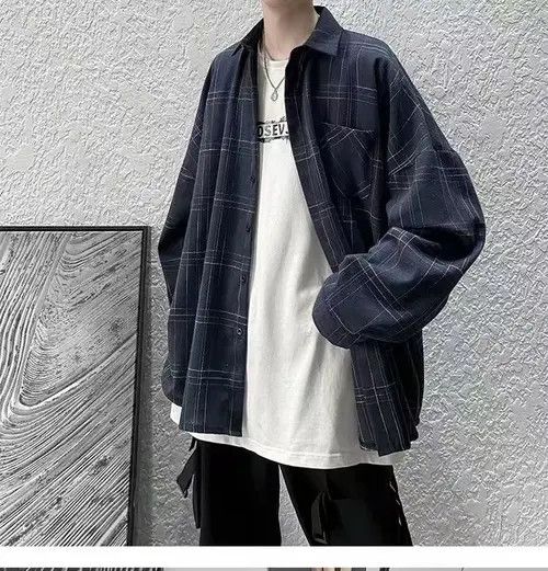 Japanese Brand Kumiko x Ayase Blue Vintage Loose Plaid Shirt Size US L / EU 52-54 / 3 - 7 Thumbnail