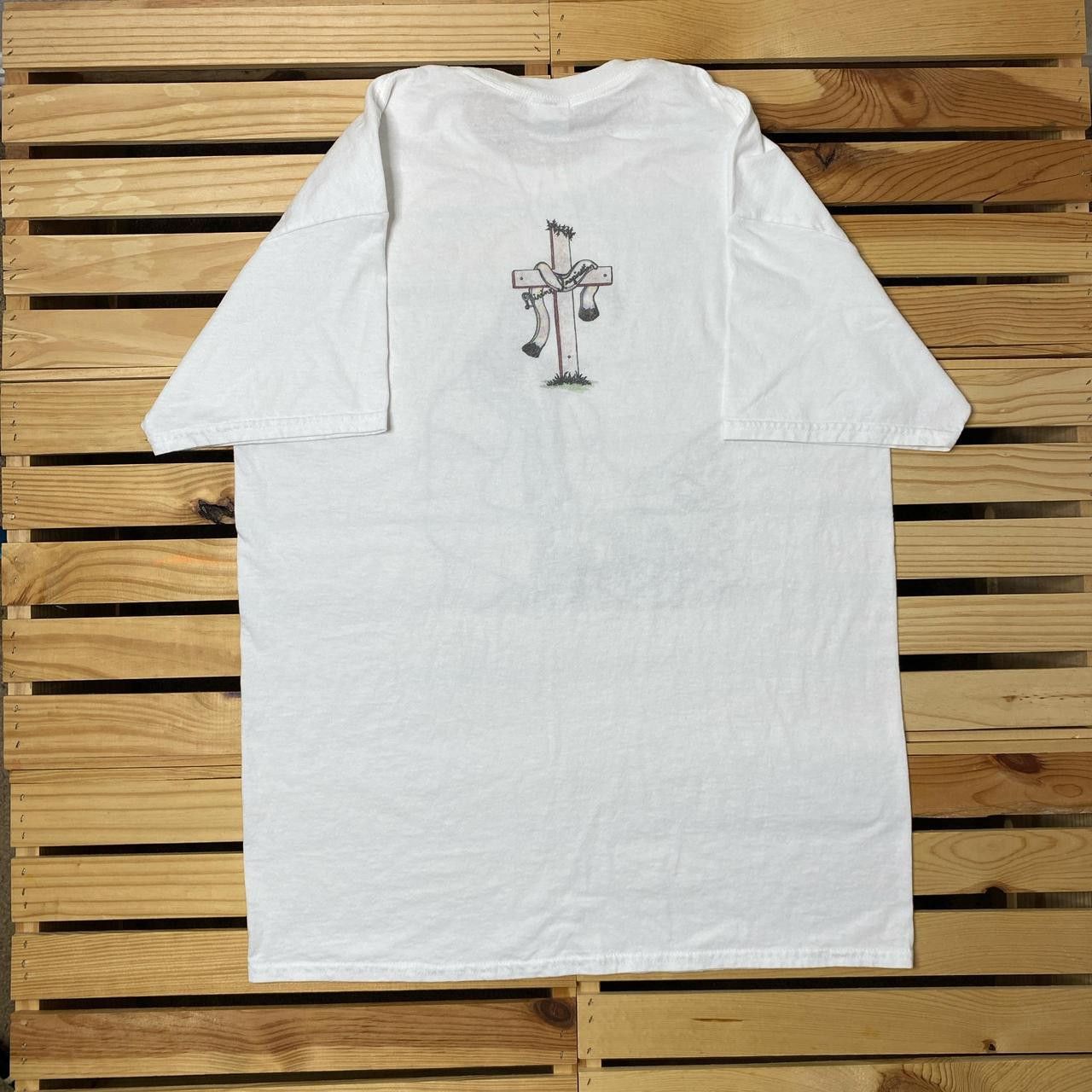Gildan The Carpenter White Y2K Jesus Art Tee Size Large Size US L / EU 52-54 / 3 - 2 Thumbnail