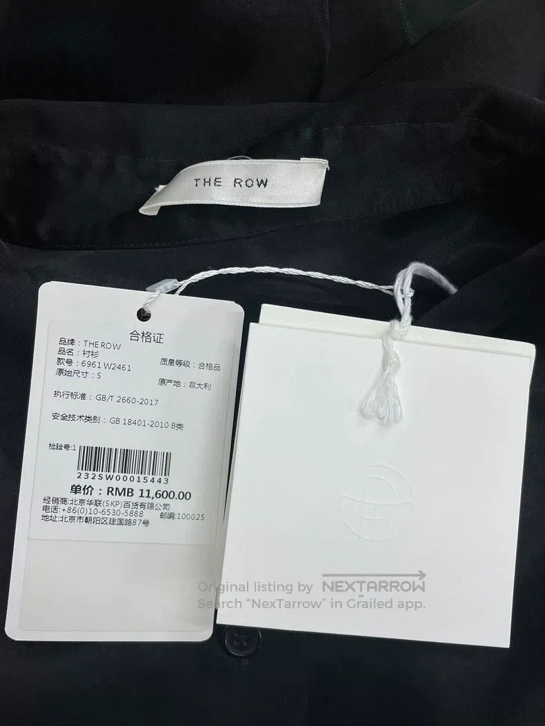 The Row The row Classic Black Shirt Size S / US 4 / IT 40 - 3 Thumbnail