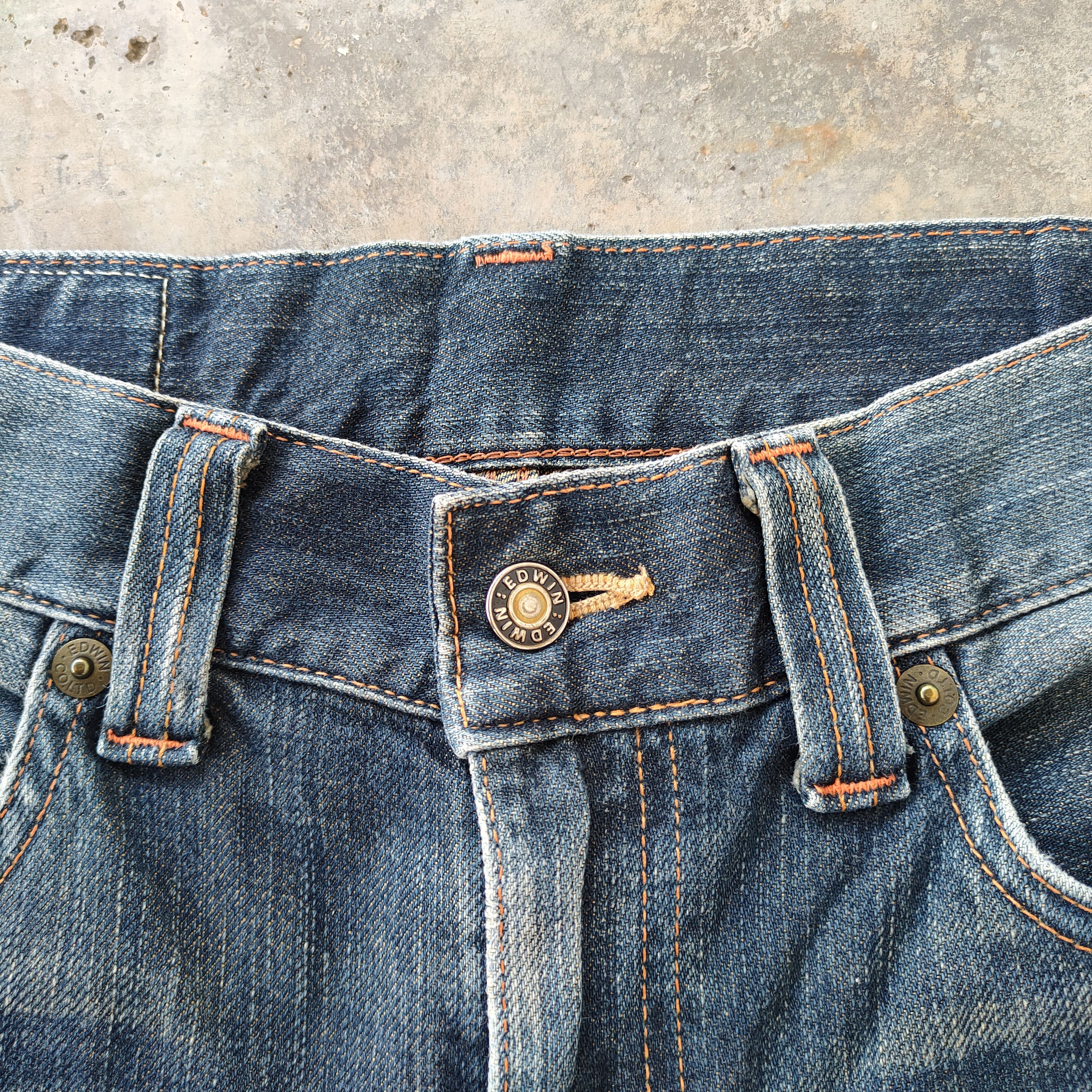 Edwin VINTAGE EDWIN FLARE FADED DISTRESSED JEANS DENIM PANTS Size US 31 - 5 Thumbnail