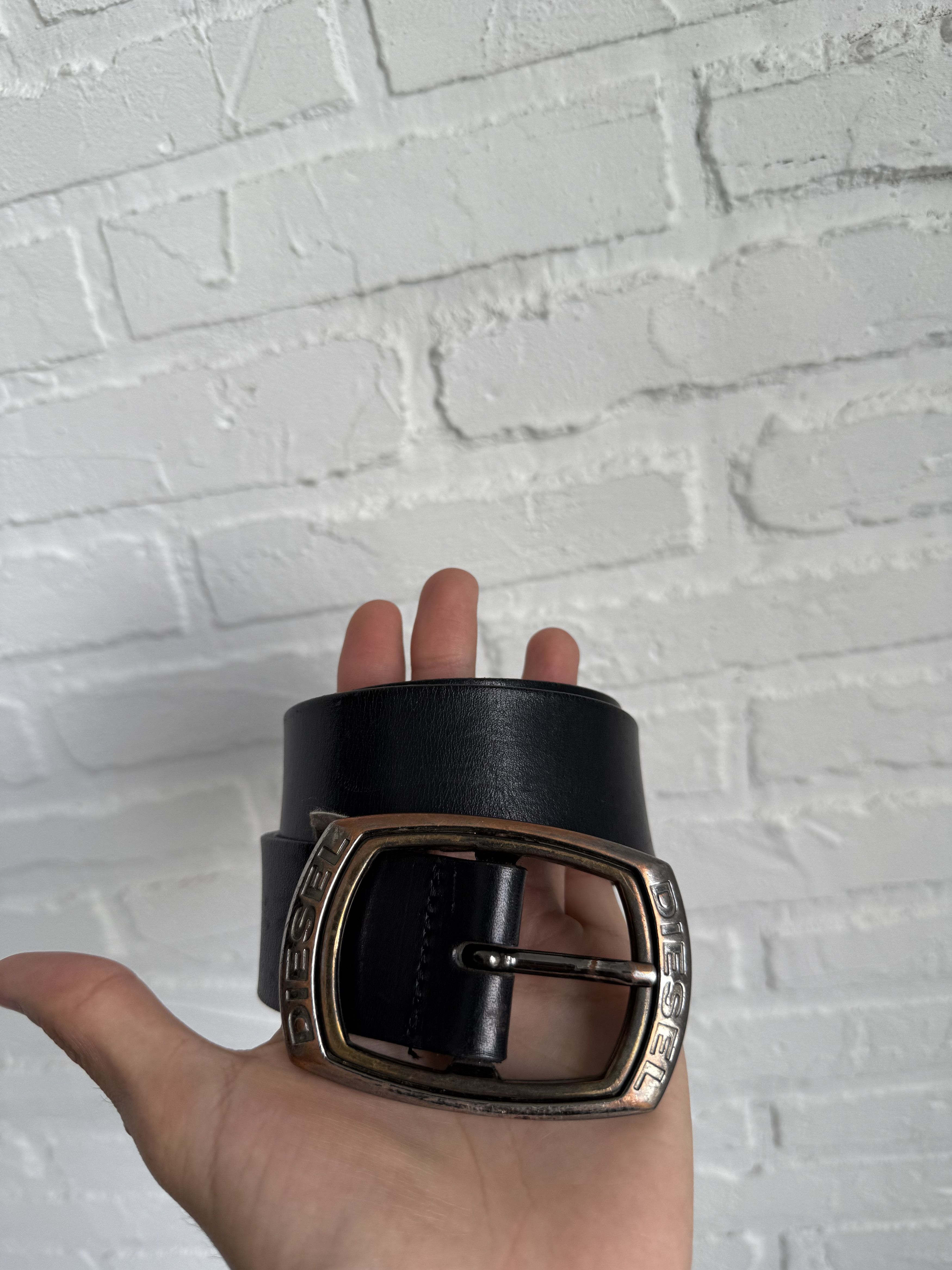 Diesel Vintage Diesel logo avantgarde leather belt Size ONE SIZE - 2 Thumbnail