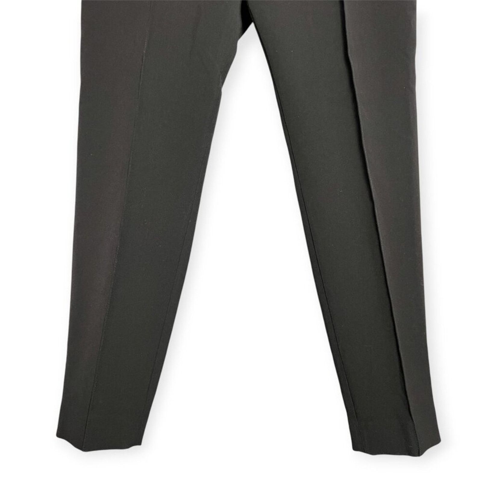 St. John St. John Black Pintuck High Rise Tapered Trousers Size 10 Size 32" / US 10 / IT 46 - 8 Thumbnail