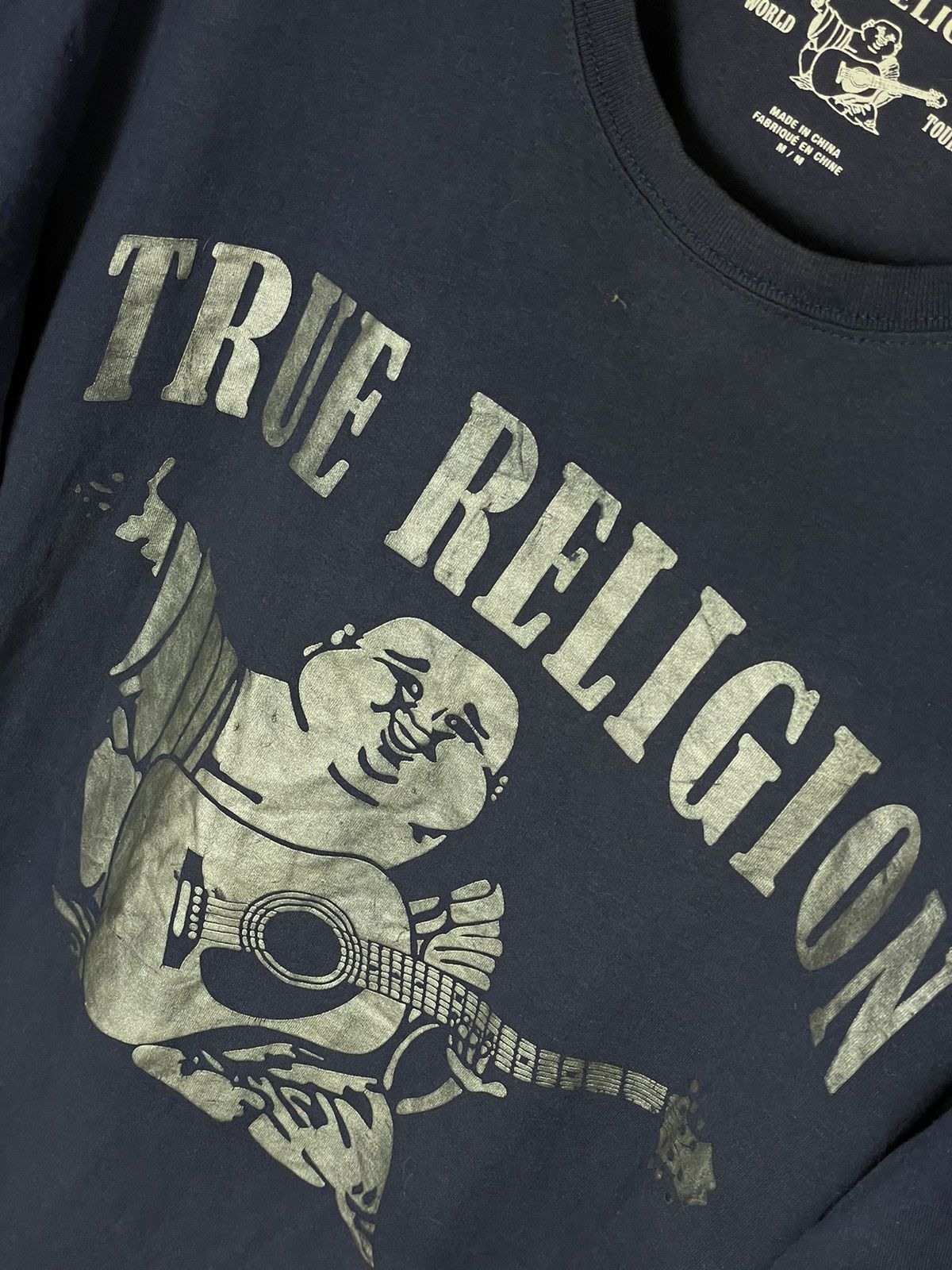 Japanese Brand × True Religion × Vintage Vintage 2000s True Religion Buddha Graphic T Shirt Size US M / EU 48-50 / 2 - 7 Thumbnail