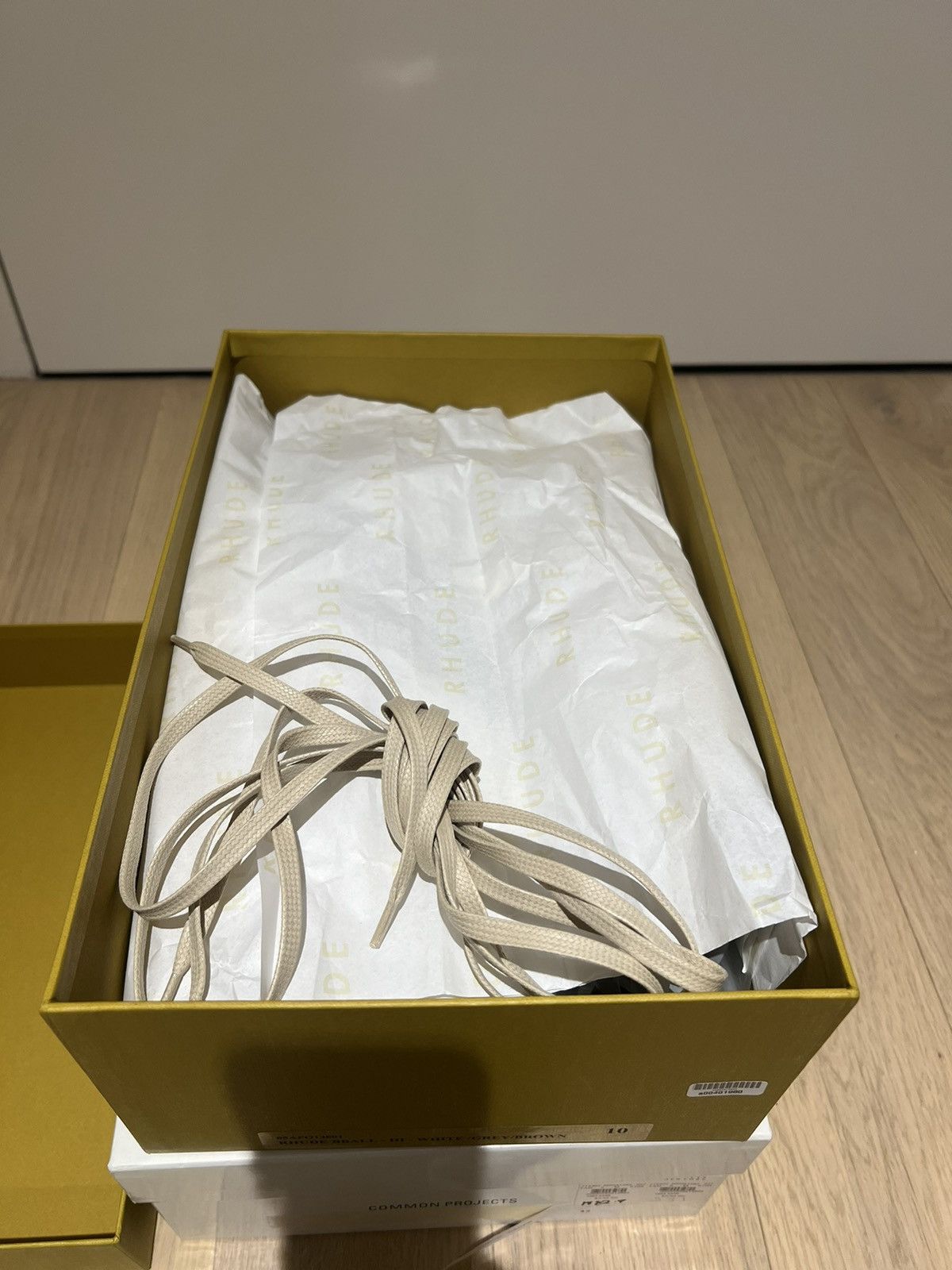 Rhude Rhude Rhecess Hi White/Grey/Brown Sz 10 DS Size US 10 / EU 43 - 10 Thumbnail