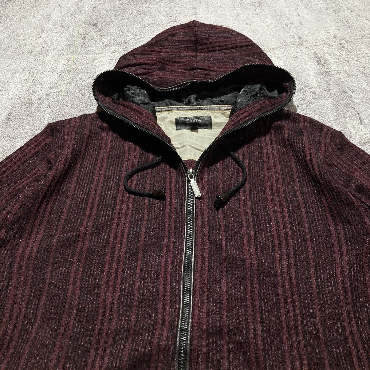 Japanese Brand 2000s Sterny Cord Full Zipper Hoodie Bape Style Red Maroon Size US M / EU 48-50 / 2 - 7 Thumbnail