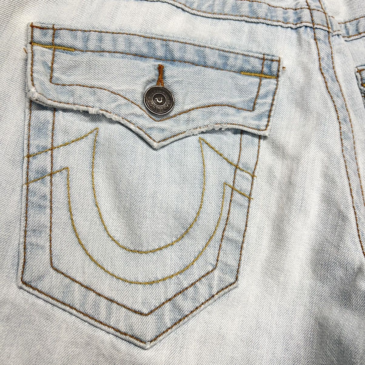 True Religion True Religion Jean Shorts Ricky Relaxed Straight Pocket Flap Size US 32 / EU 48 - 17 Thumbnail