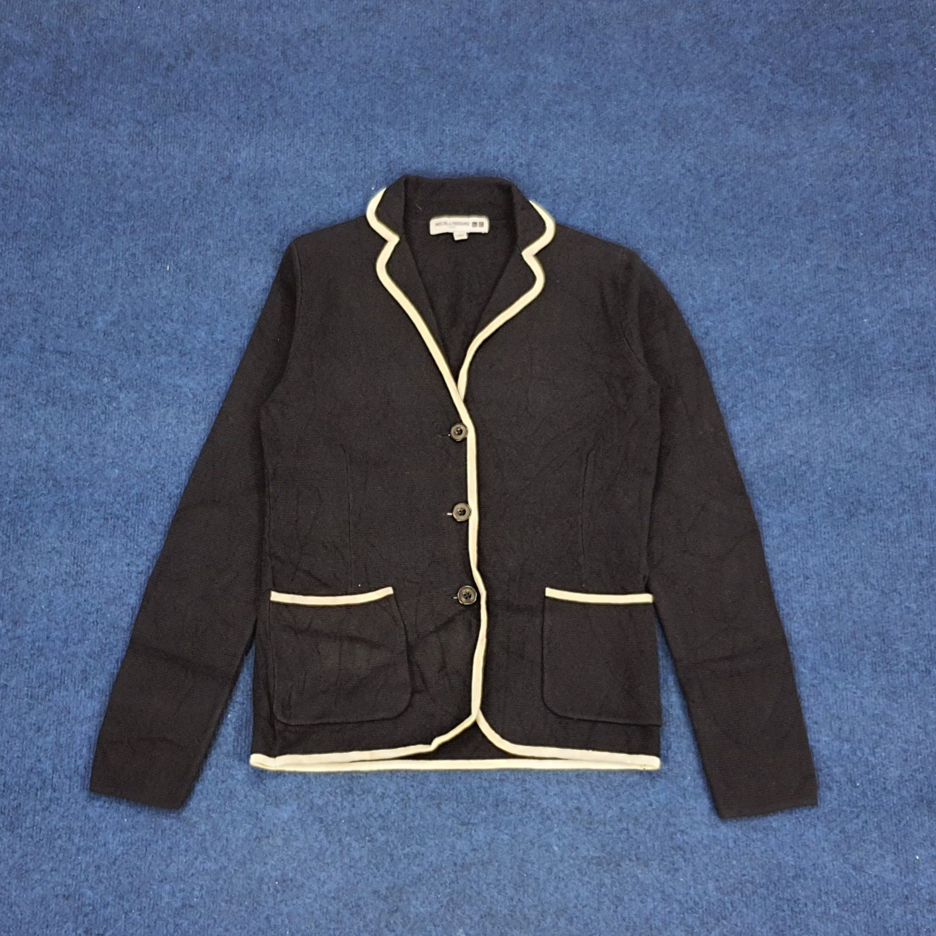 Japanese Brand × Vintage Vintage Ines De La Fressange X Japanese Brand Cardigan Size XS / US 0-2 / IT 36-38 - 1 Thumbnail